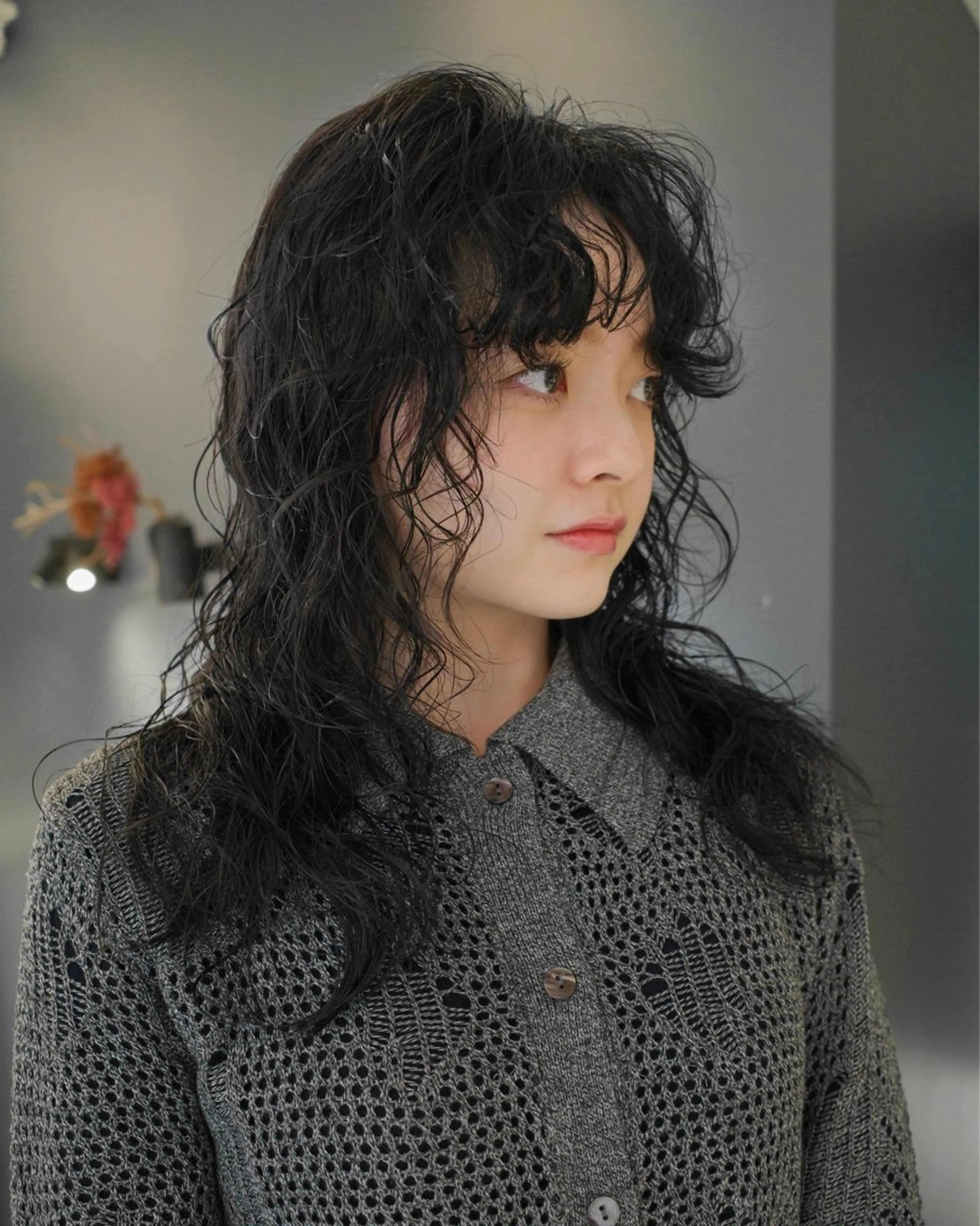 セミロング パーマ カット パーマ レイヤー/パーマ /ウルフ/nabeのヘアスタイル