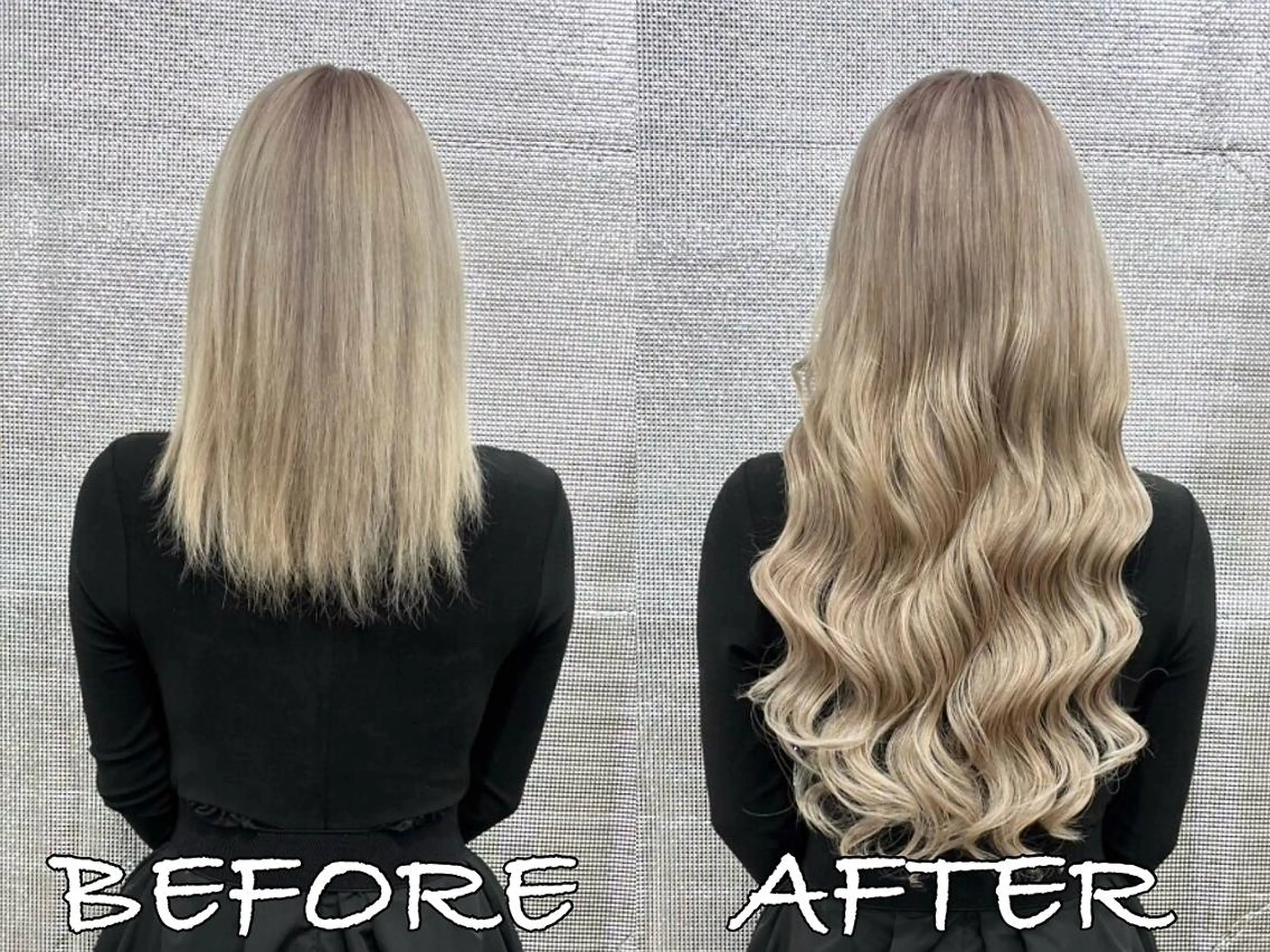 ロング カラー ヘアアレンジ シールエクステ ブリーチ ダブルカラー エクステ 韓国風ヘア LIP 大阪本店 エクステ 堀谷和孝のヘアスタイル