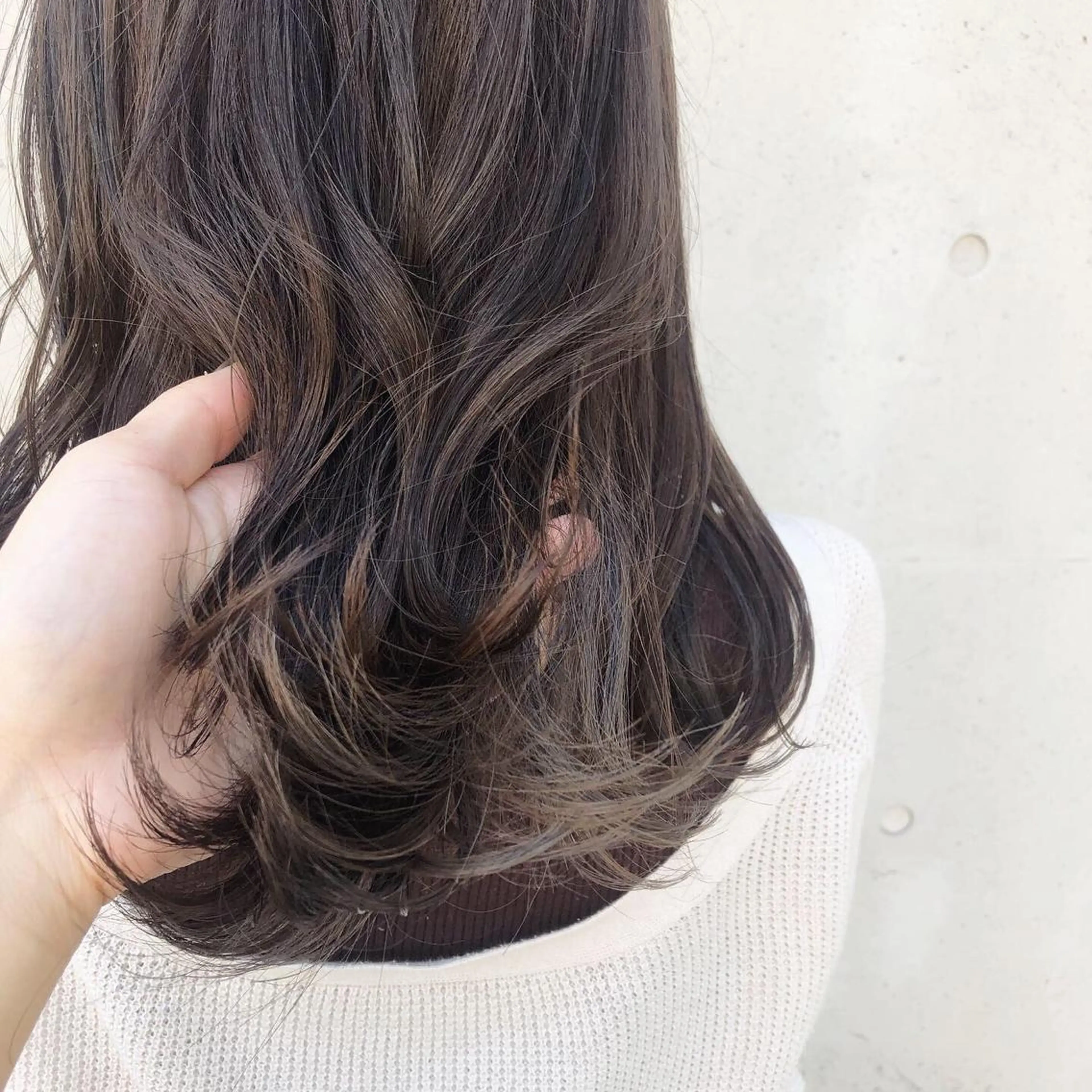 ロング カラー ヘアアレンジ ブラウンカラー ココアブラウン カット ヘアカラー トリートメント 酸性縮毛矯正🧴韓国 レイヤー/髪質改善のヘアスタイル