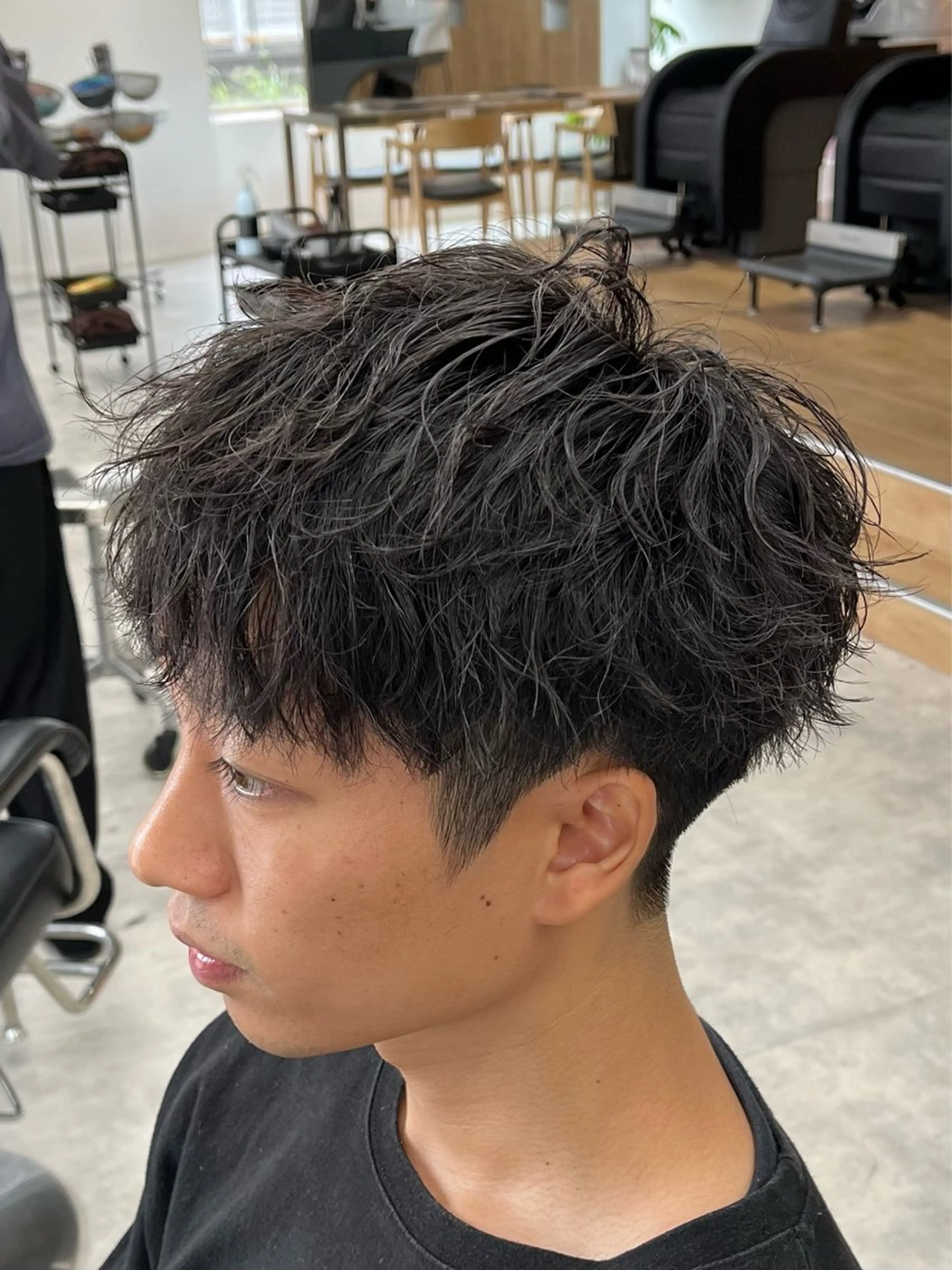ショート パーマ メンズ マッシュ メンズパーマ 新潟メンズパーマ 新潟駅/小田拓実のヘアスタイル