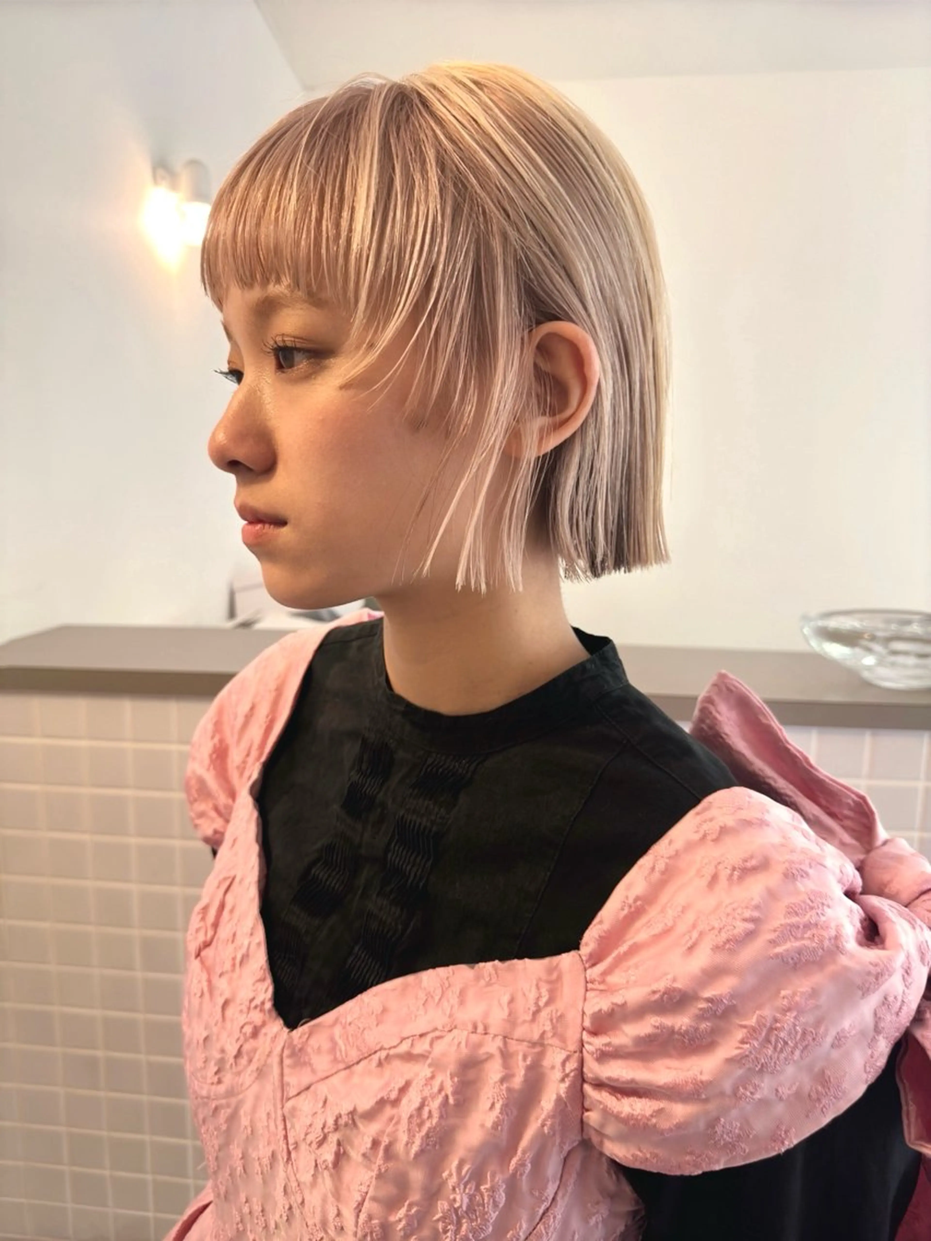 ショート カラー デザインカラー カット ヘアカラー トリートメント デザイン/レイヤー Kaito🐩/栄のヘアスタイル