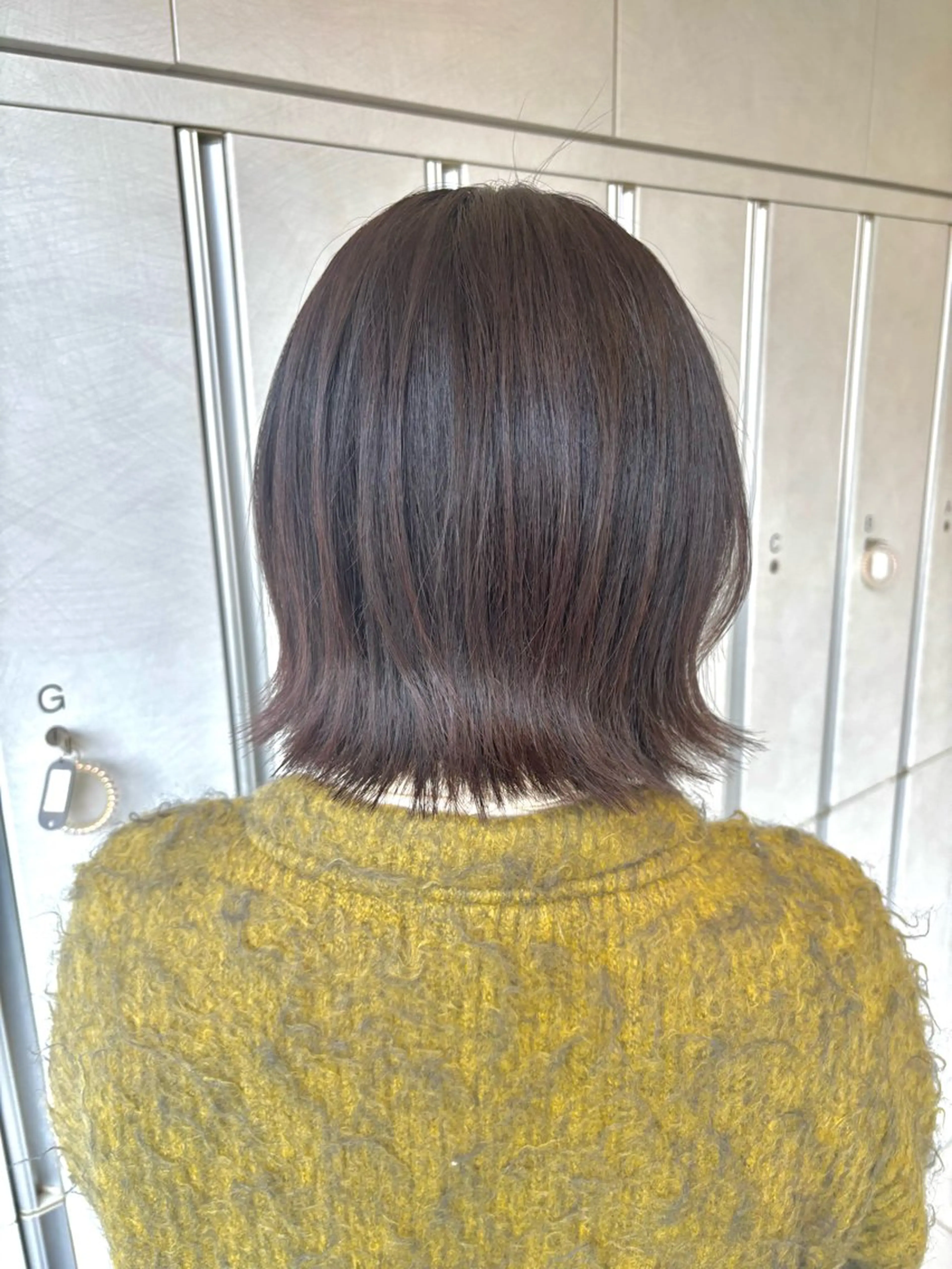 ミディアム カラー カット ヘアカラー トリートメント レイヤーカット/ボブ /nene🍥⋆*のヘアスタイル