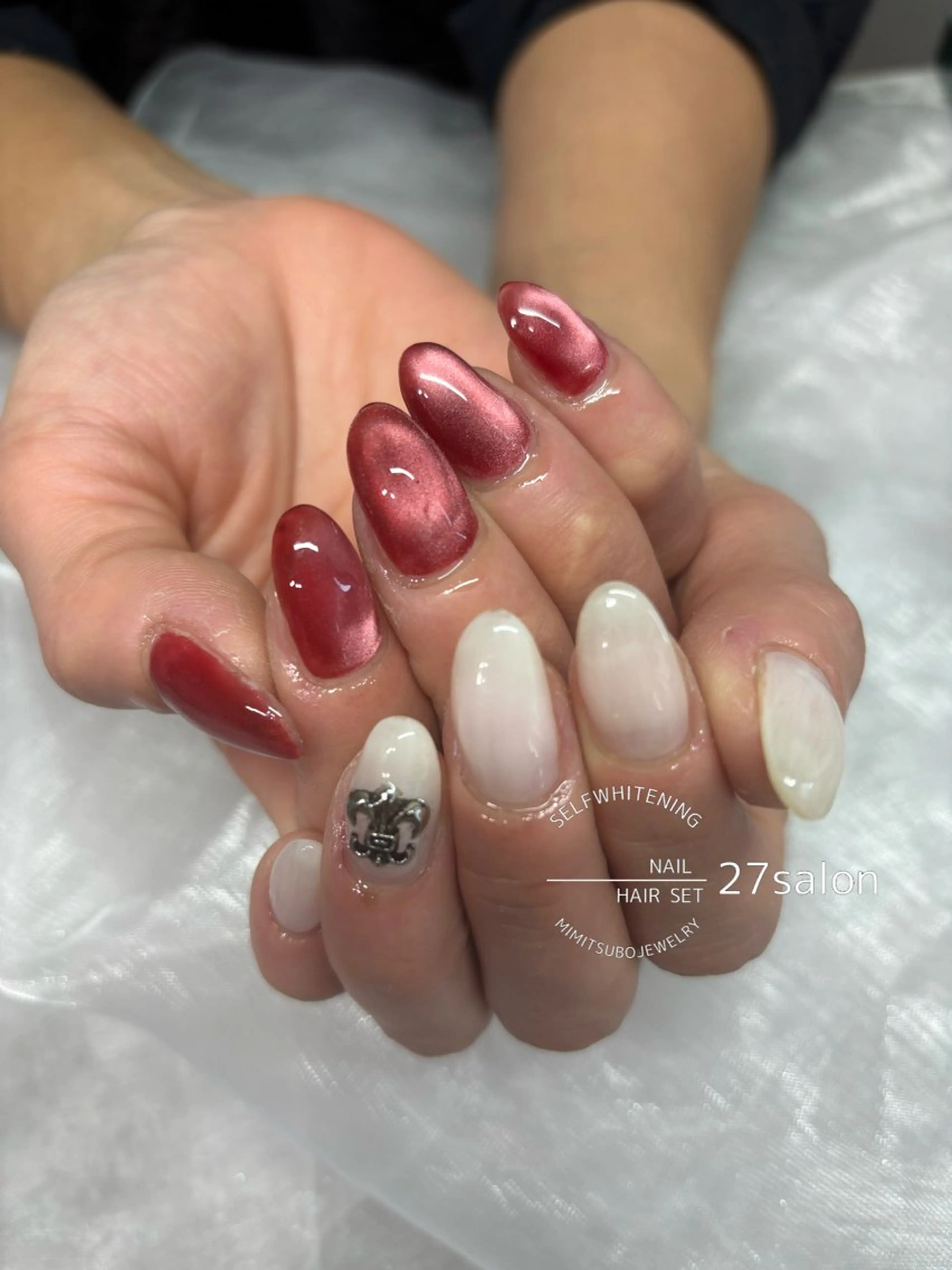 ネイル マグネットネイル ハンドネイル 27salon yuinaのネイルデザイン