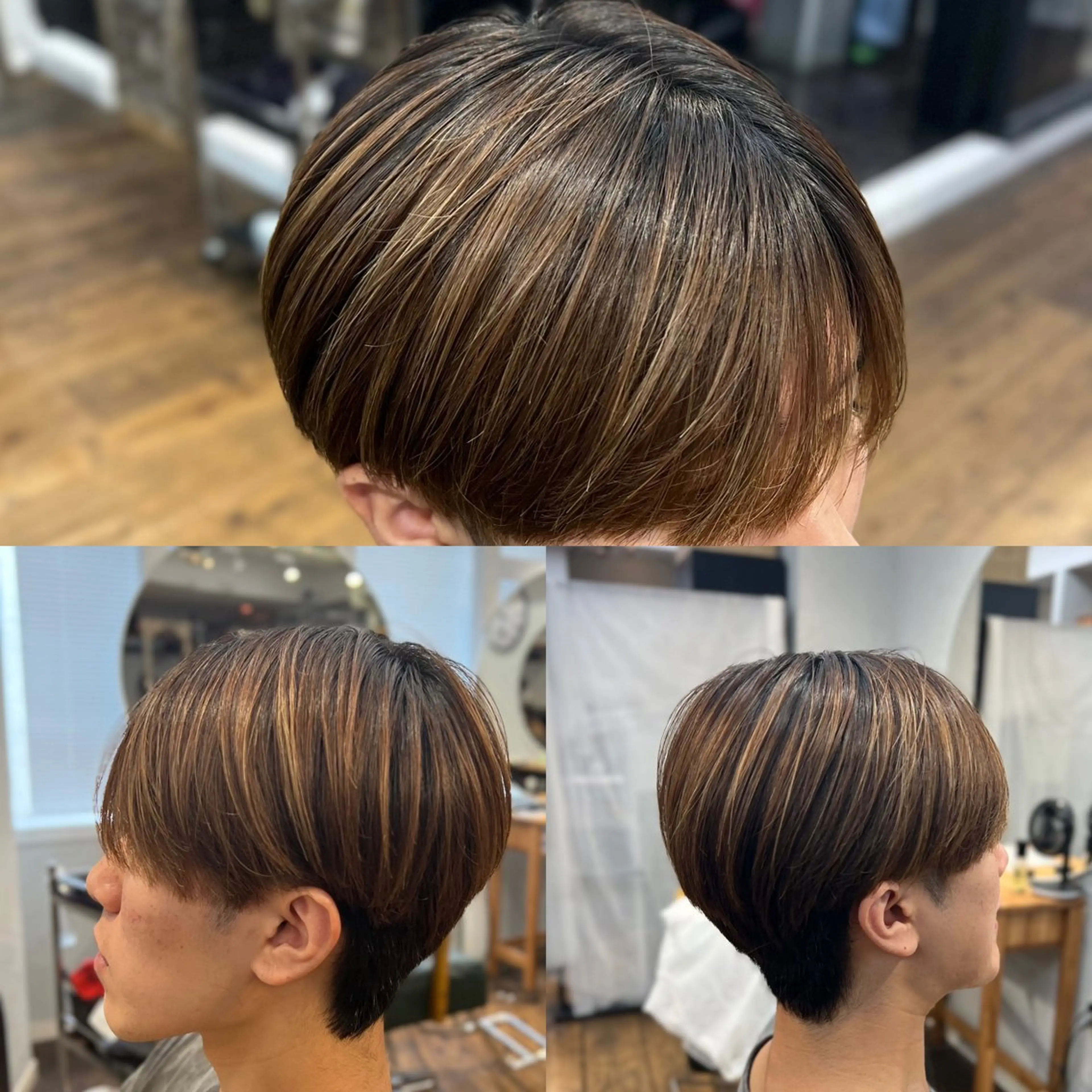 ショート メンズ 縮毛矯正 カット 縮毛矯正 髪質改善/縮毛矯正/ 超高濃度水素ケアのヘアスタイル