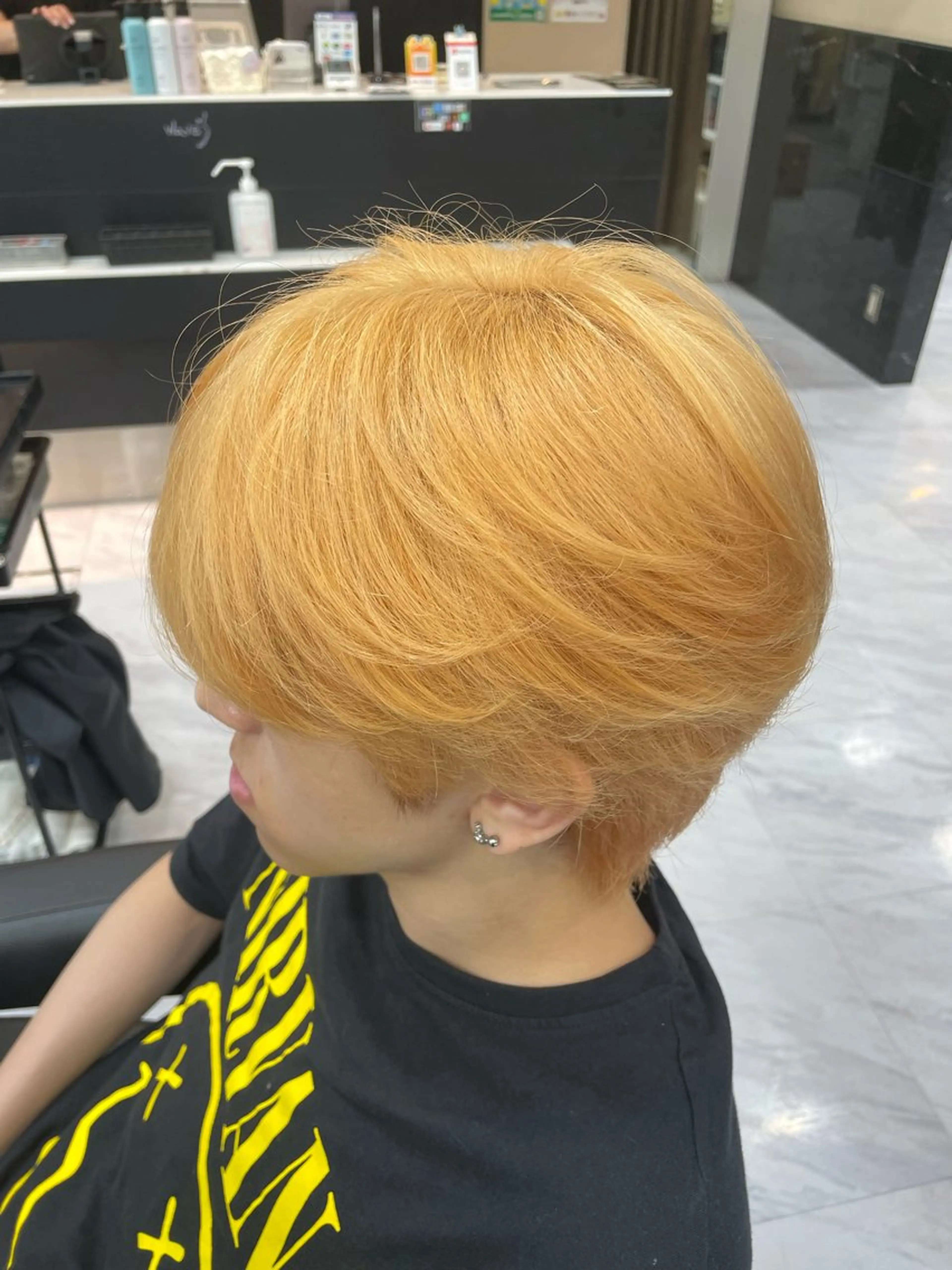 カラー メンズ オレンジ ヘアカラー 🍒KUMAGAI 🍒のヘアスタイル