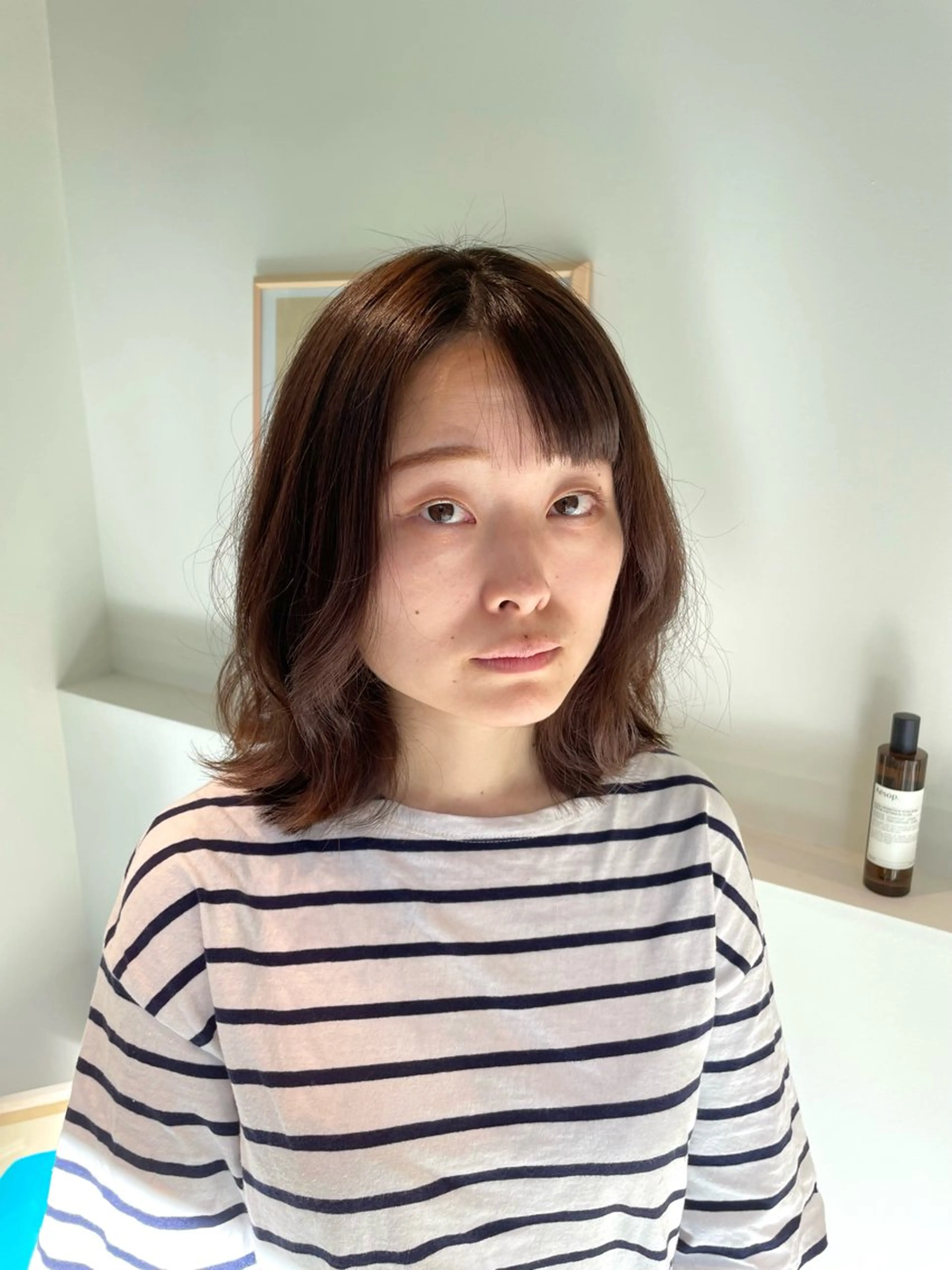 ショート 前下がりボブ アッシュ ボブ くびれヘア 髪質改善 eto所属・髪質改善スペシャリス ト長尾勇弥/梅田中津のヘアスタイル