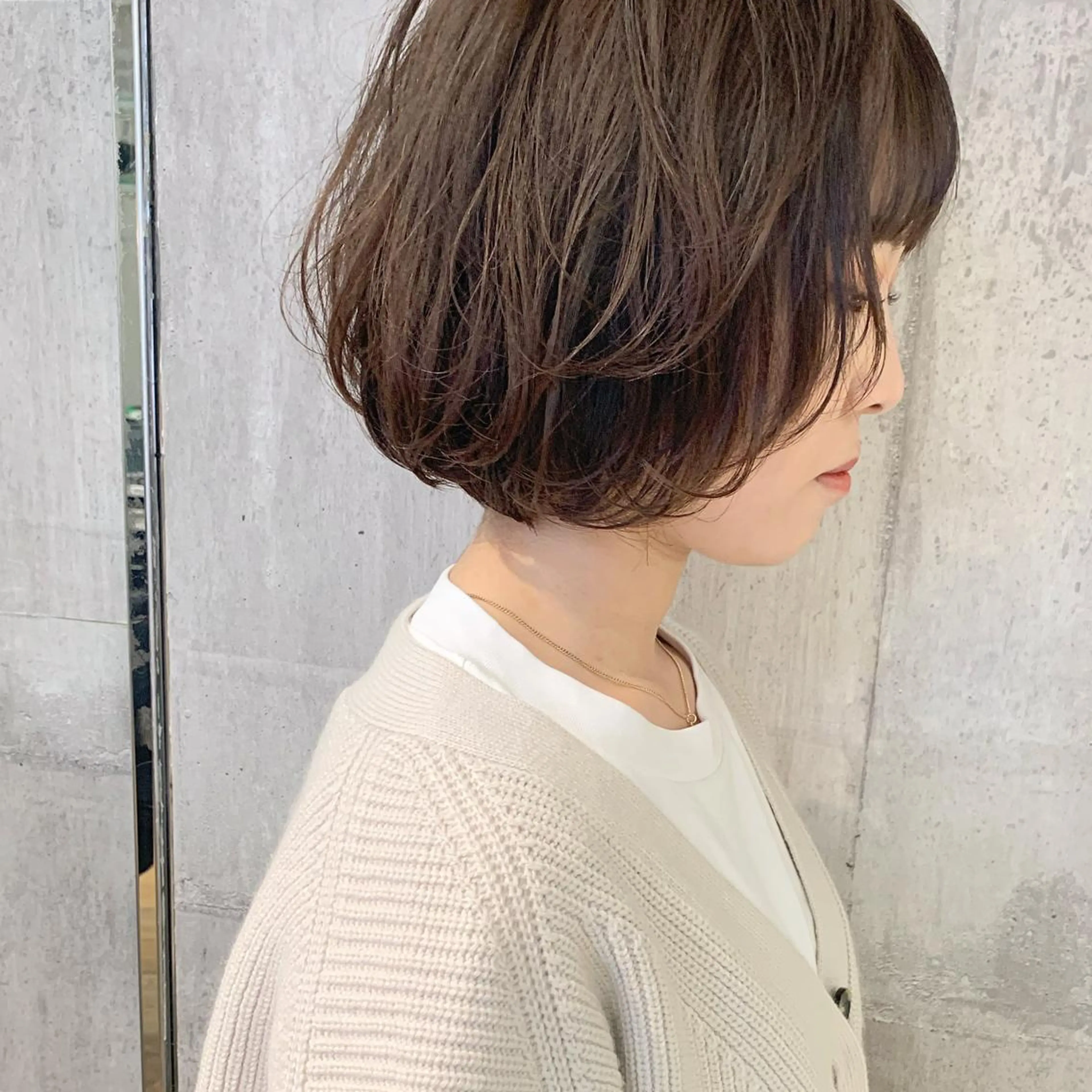 ショート カラー ボブ ﾊｲﾄｰﾝ/ｼｮｰﾄ 村上淳乃🐥のヘアスタイル