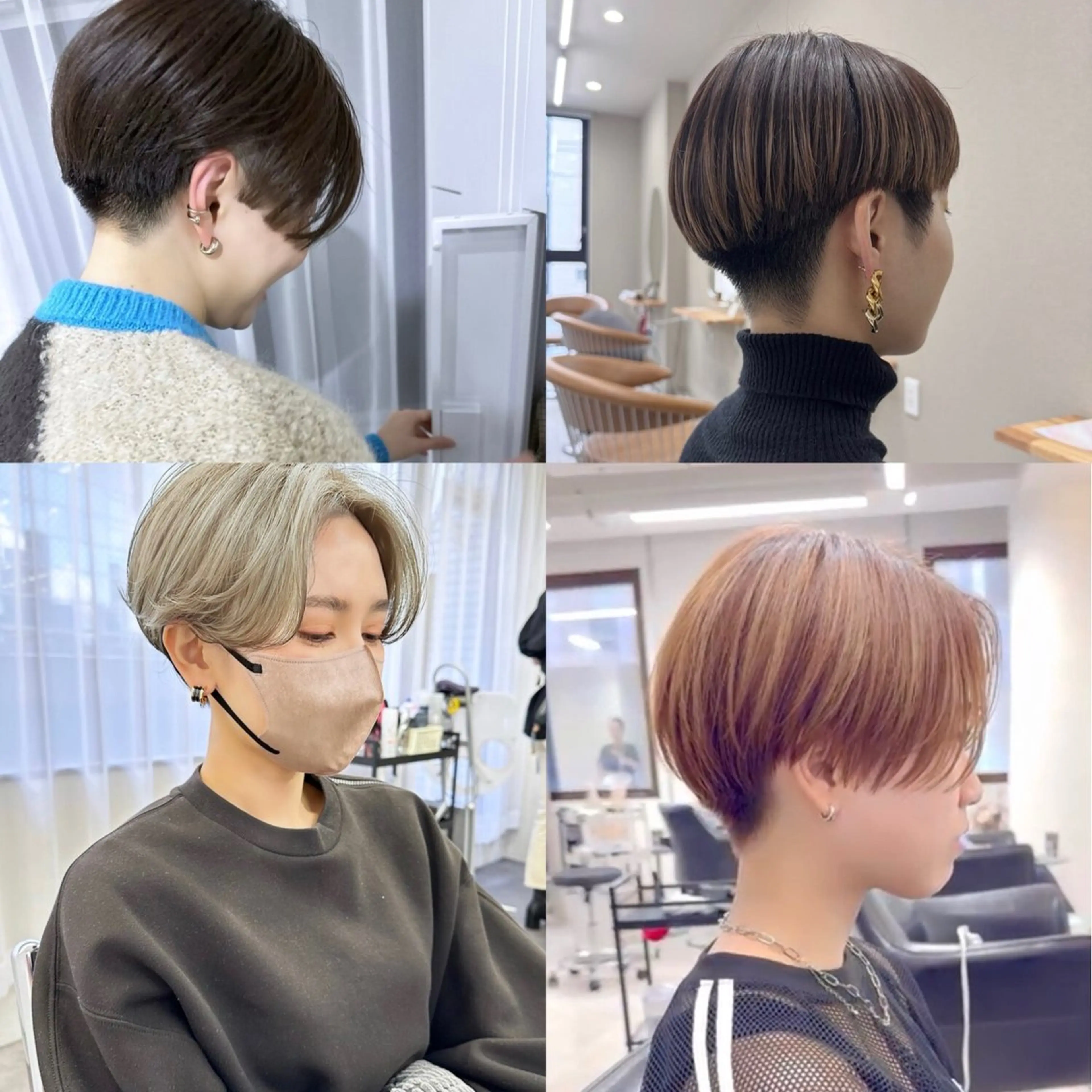 ショート カット 刈り上げ/レディース カラー特化🌈くっぽのヘアスタイル