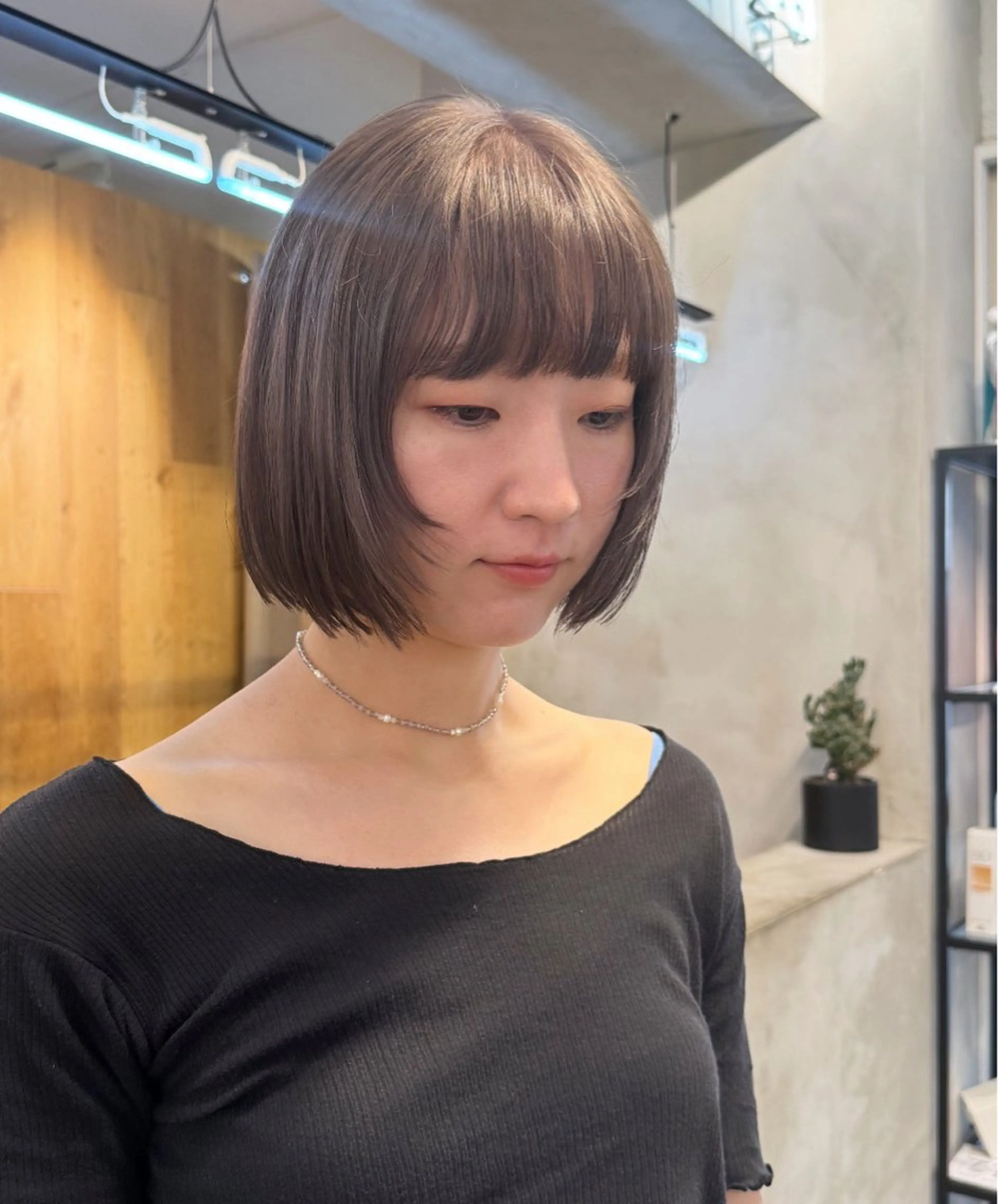 ミディアム カラー グレージュ シアーグレージュ ヘアカラー 縮毛矯正 トリートメント 艶カラー 🤍🫧/makoのヘアスタイル