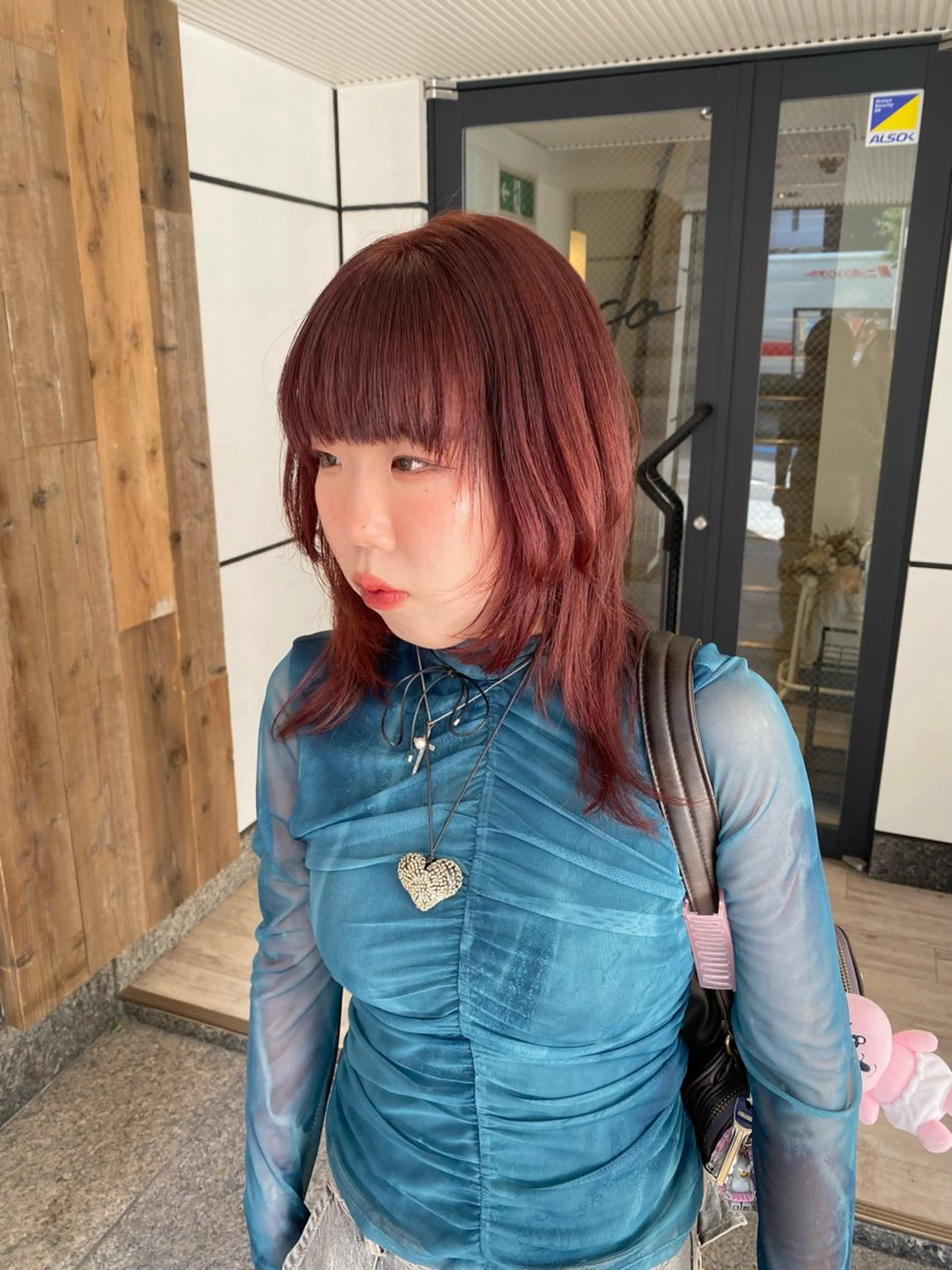 ミディアム カラー ハイレイヤー レイヤーカット ヘアカラー 🍑 モモカ🍑のヘアスタイル