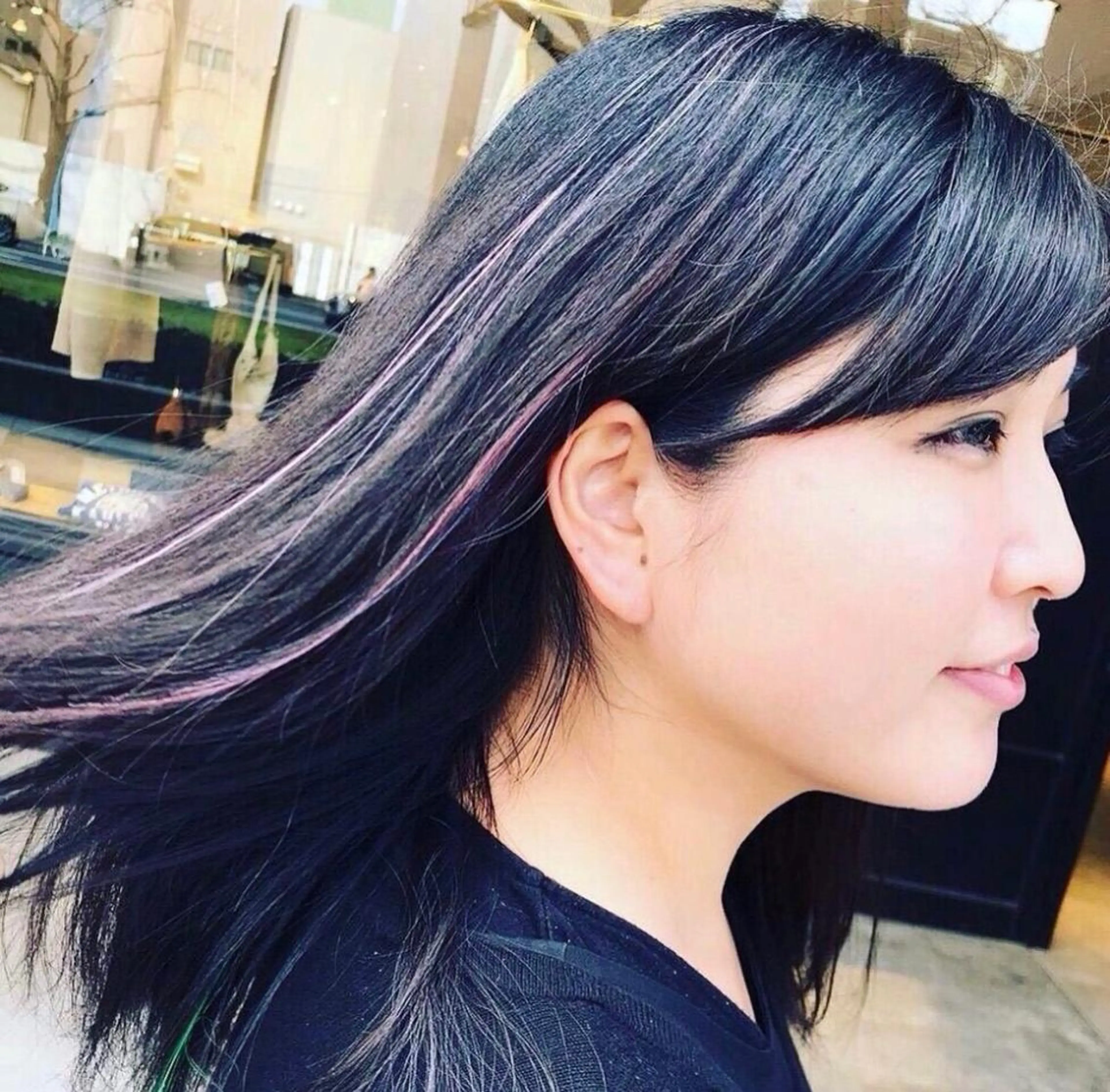 大人のカラーエクステの写真