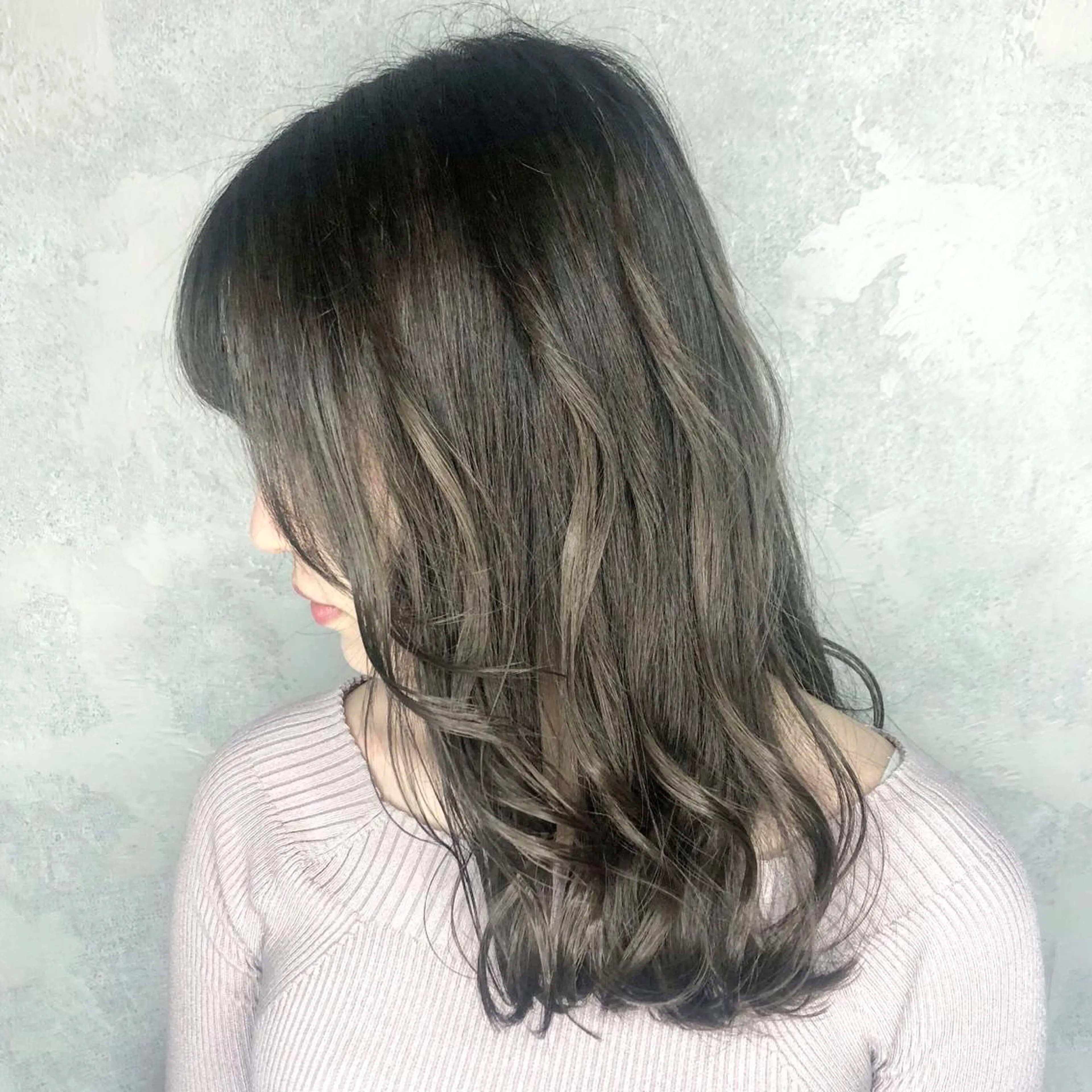 ミディアム 韓国風ヘア カット ヘアカラー トリートメント 💗艶カラー💗 CECILのヘアスタイル