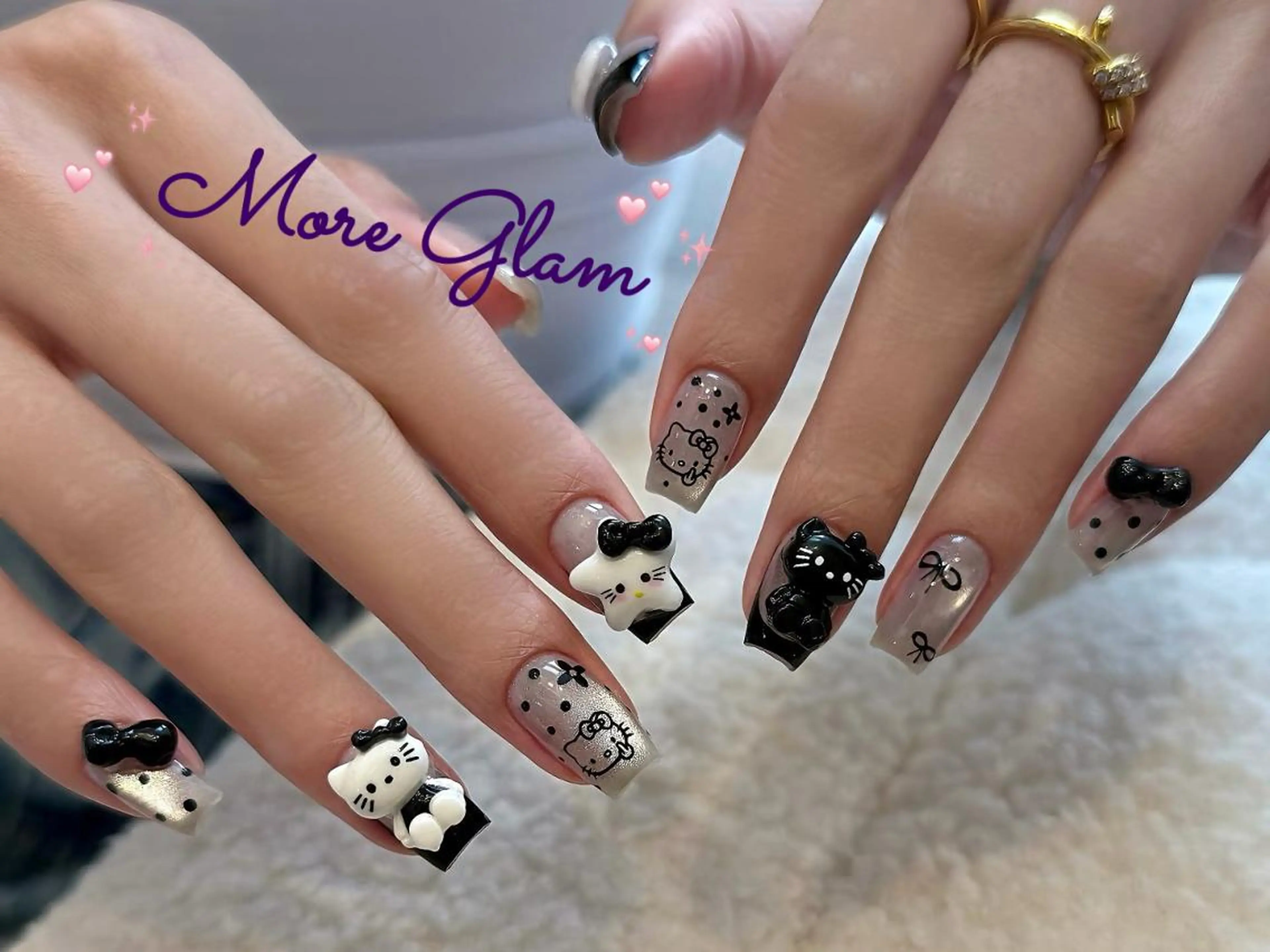 ネイル 長さ出し フットネイル フレンチネイル ジェルネイル ガラスフレンチ MoreGlam Nailsのネイルデザイン
