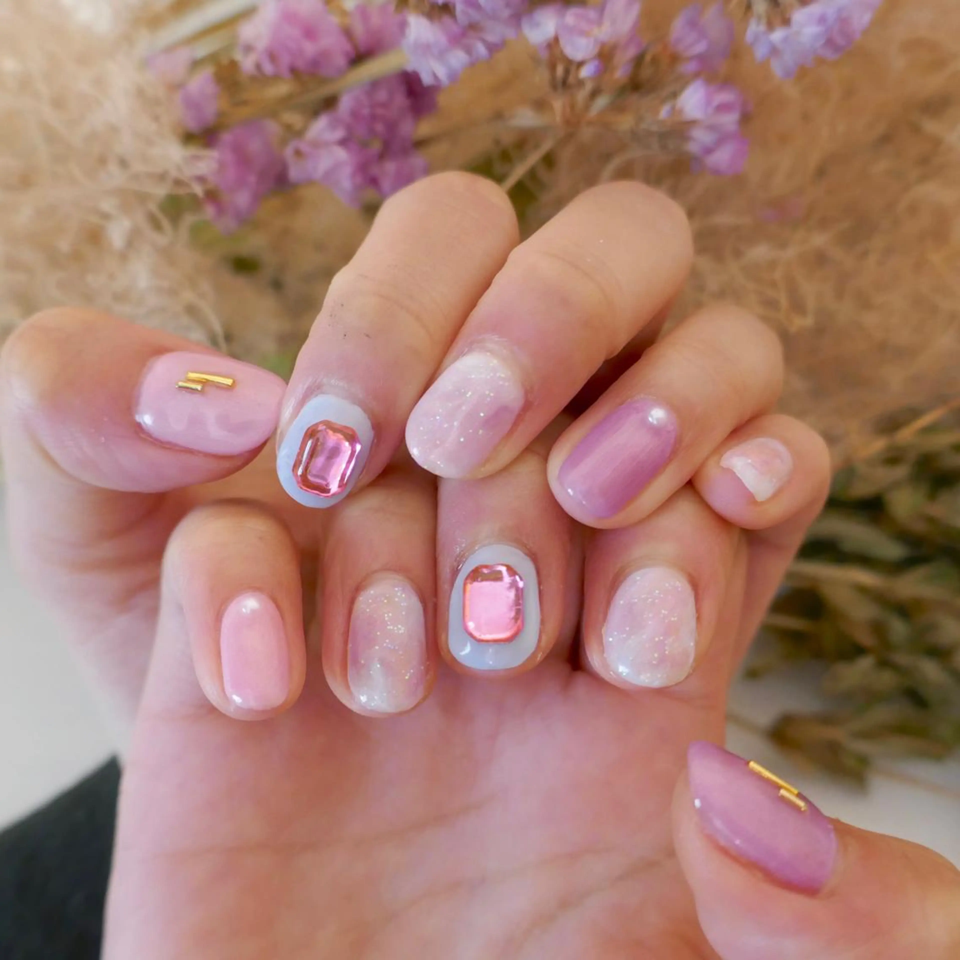 ネイル ニュアンスネイル ピンク ハンドネイル HiMe .のその他イメージ