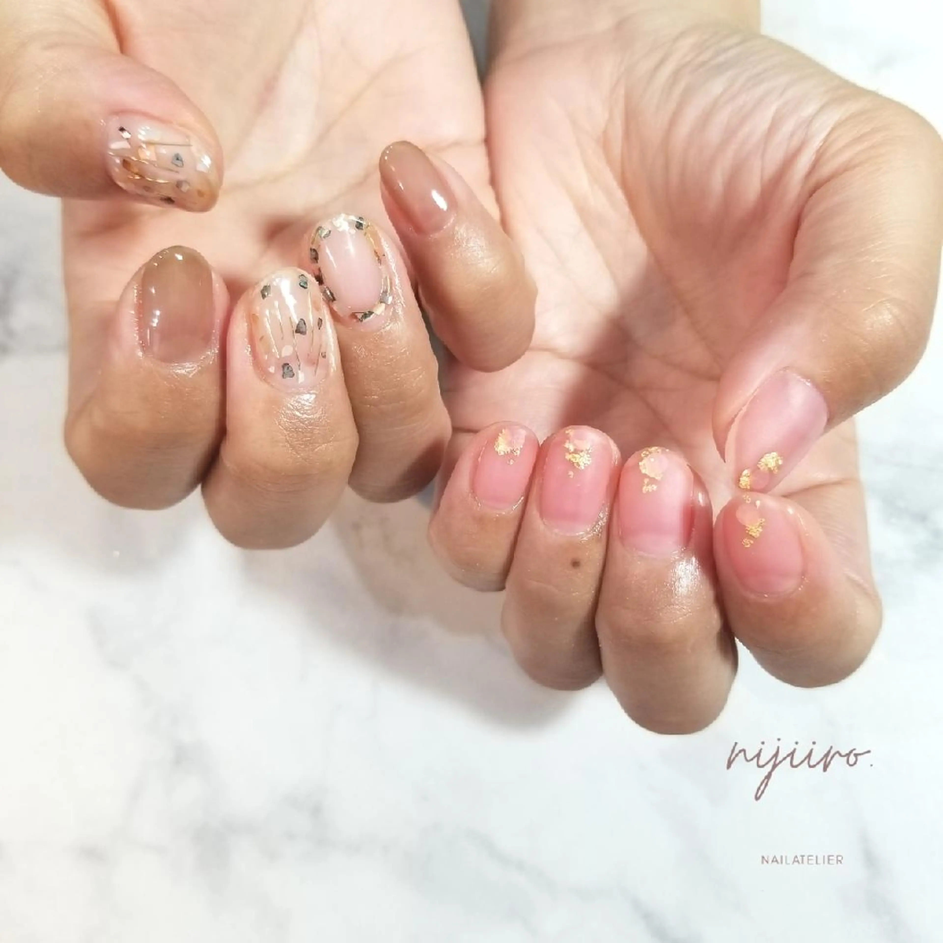 ネイル ハンドネイル nailatelier nijiiro.所属・nijiiro🌈 サトウのネイルデザイン