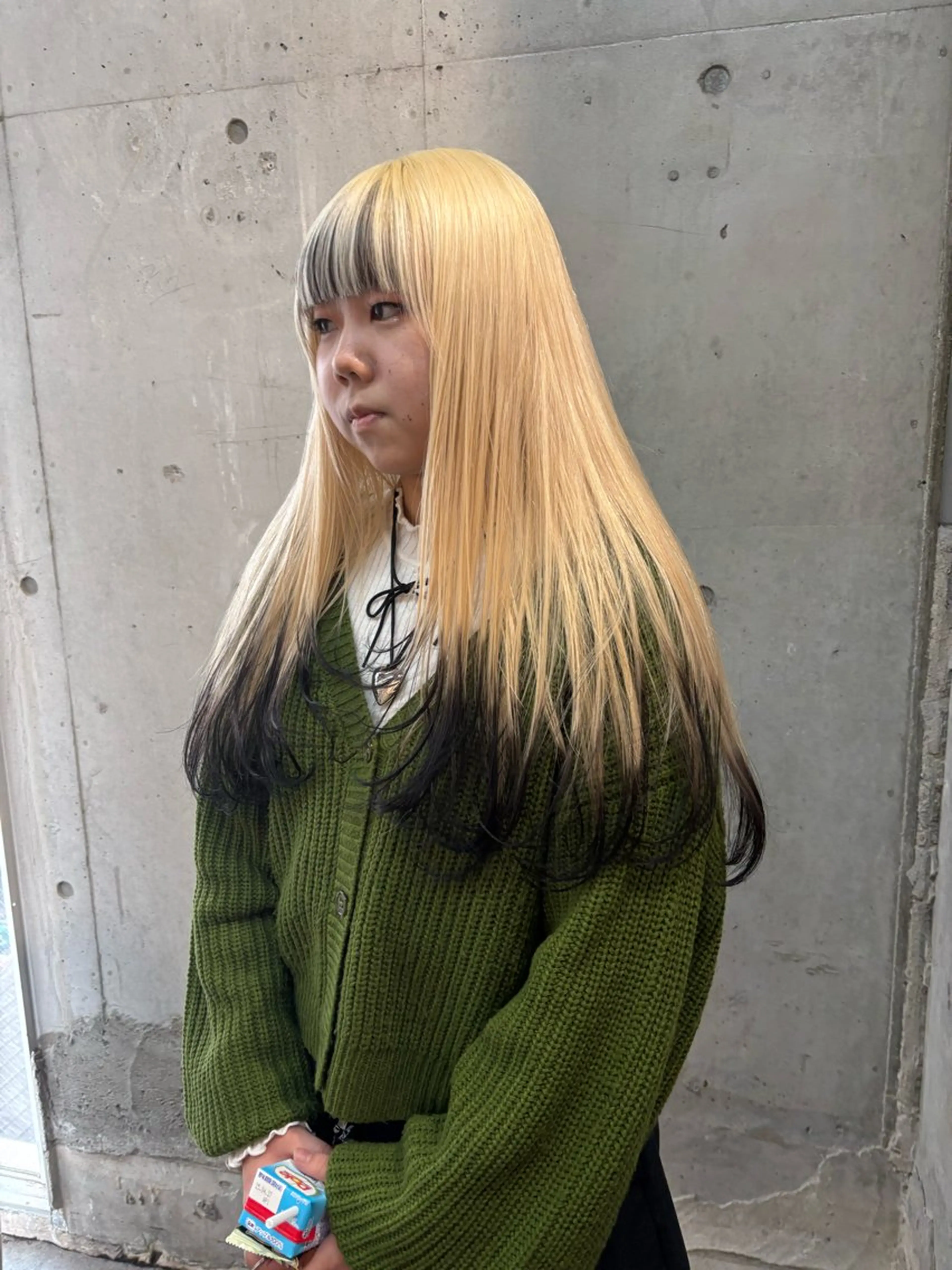 ロング カラー 黒髪 ブロンド lani hair salon所属・SHOTO ハイトー ン/デザインカラーのヘアスタイル