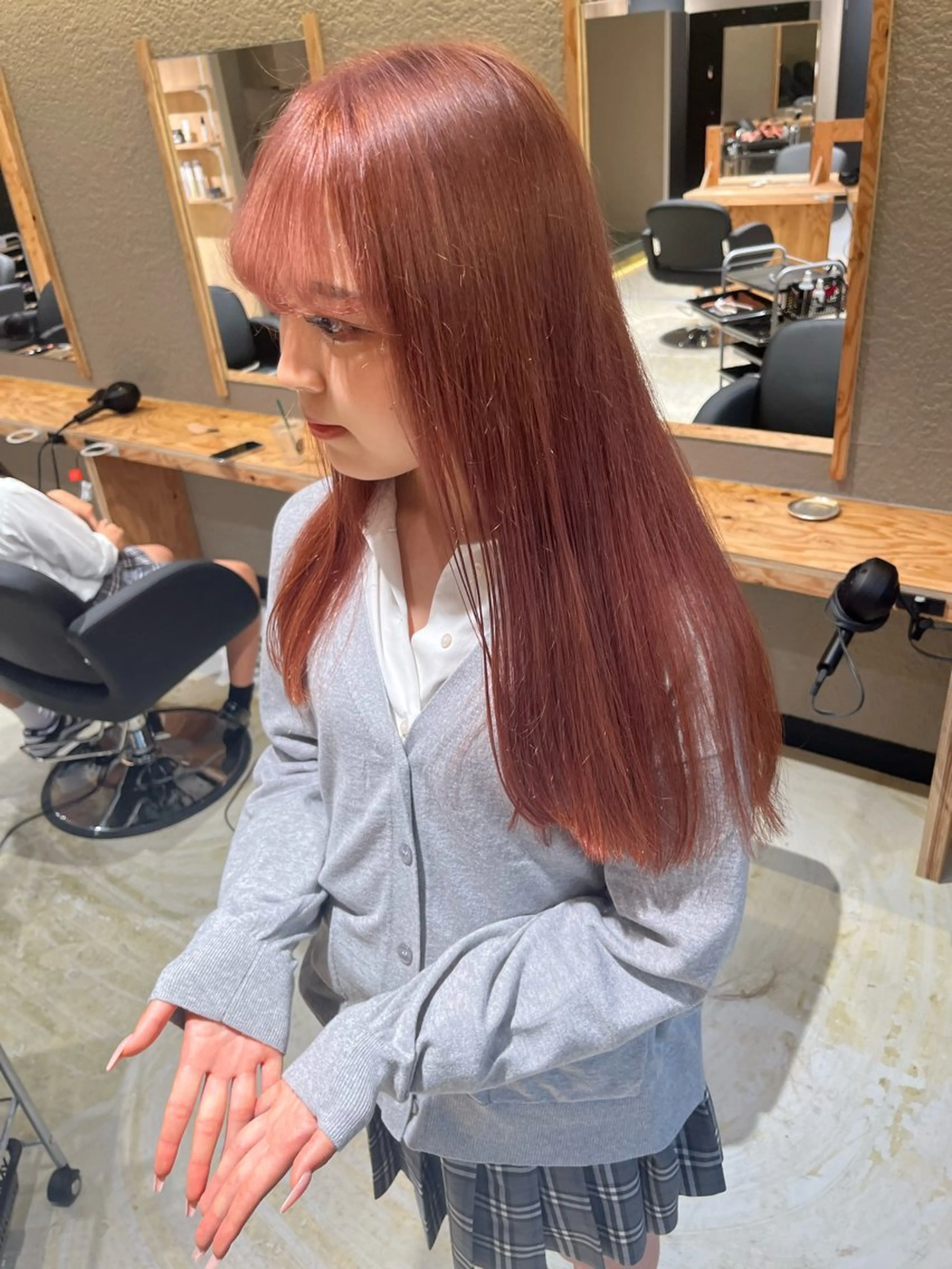 セミロング ハイライト ヘアカラー トリートメント 🏅EIGHT難波/ 【店長】タモツのヘアスタイル