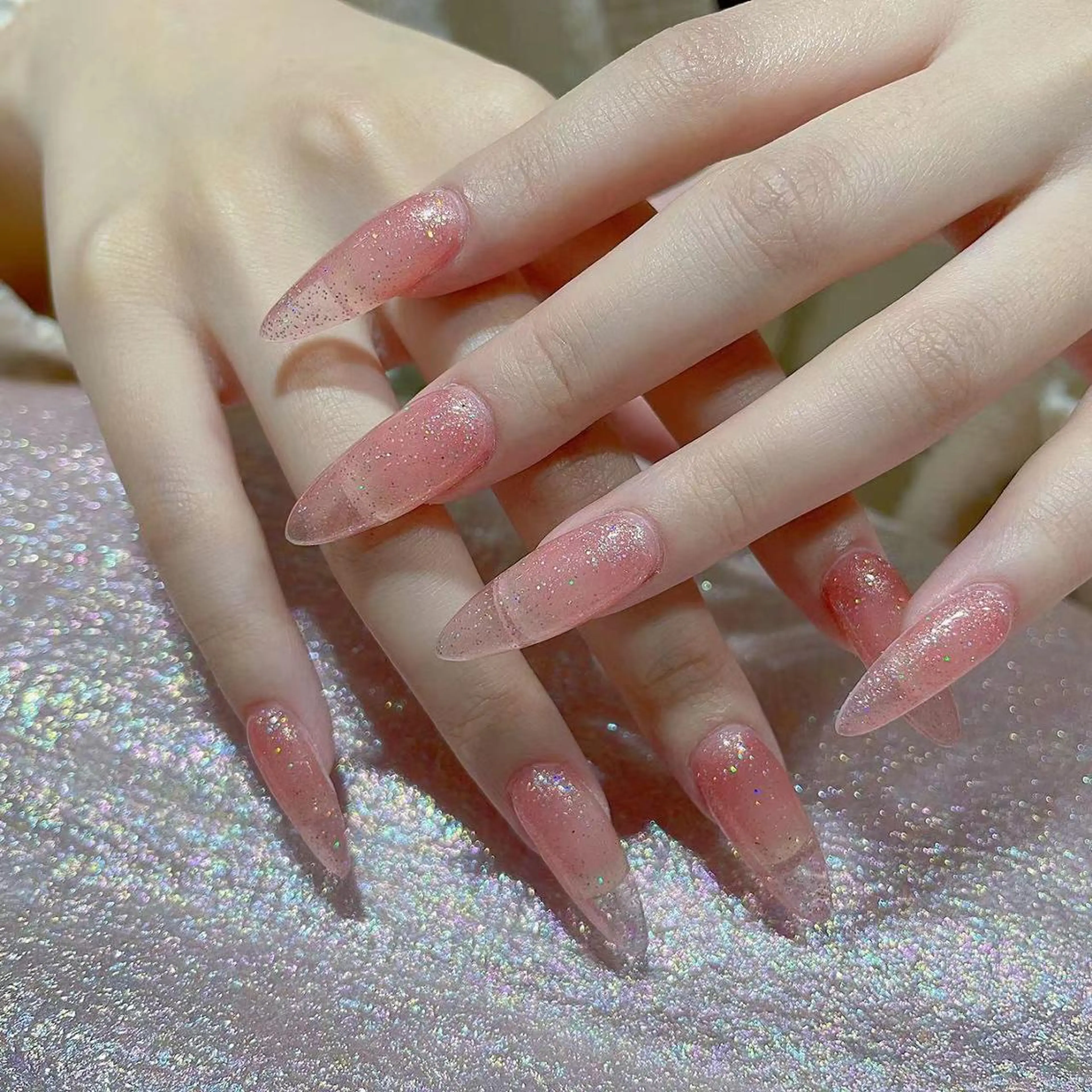 ネイル 長さ出し マグネットネイル ワンカラーネイル ネイルチップ Queen's ゆなのネイルデザイン