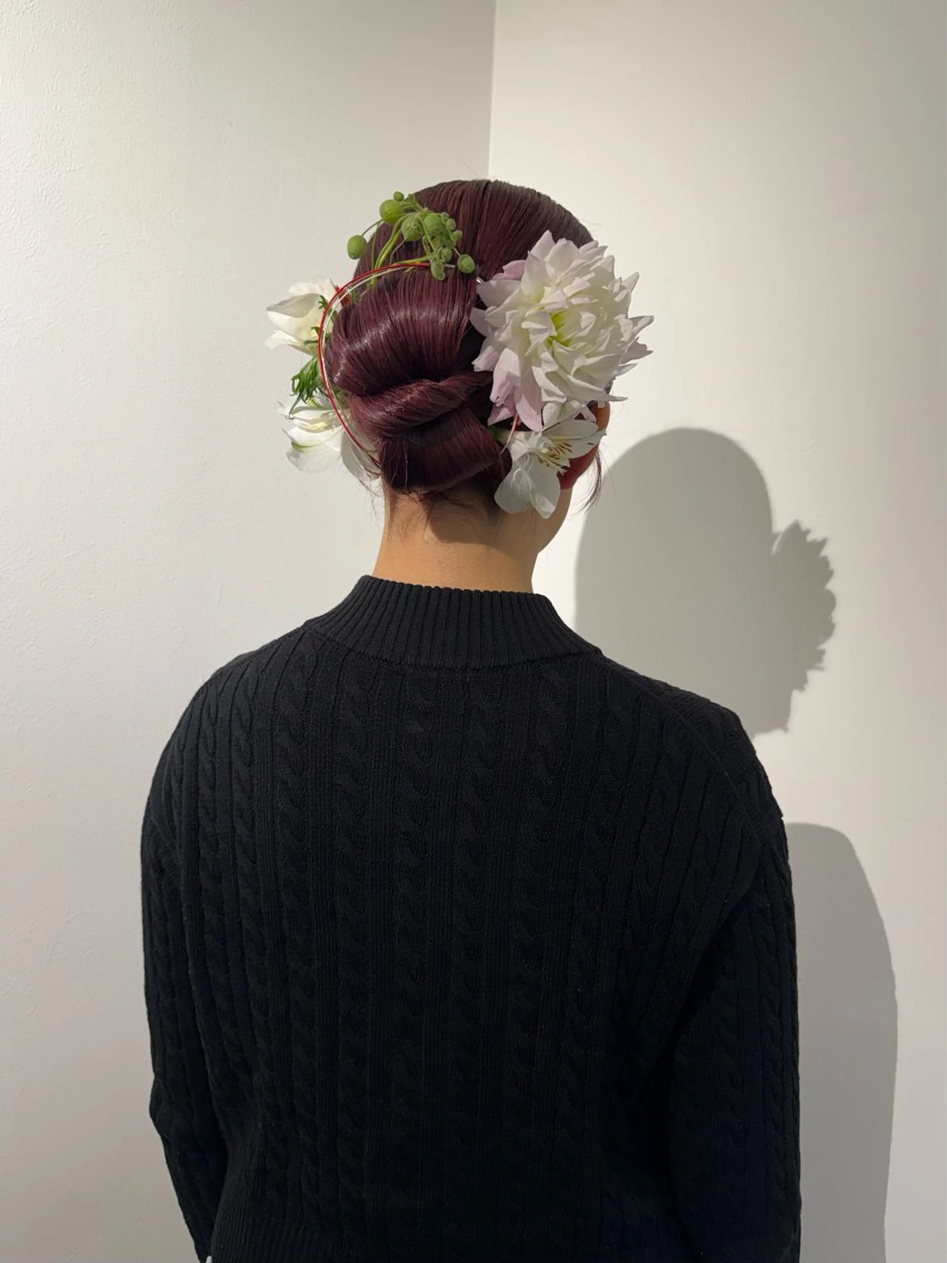 ロング カラー ヘアアレンジ 着物ヘア ヘアセット mina 🌷のヘアスタイル