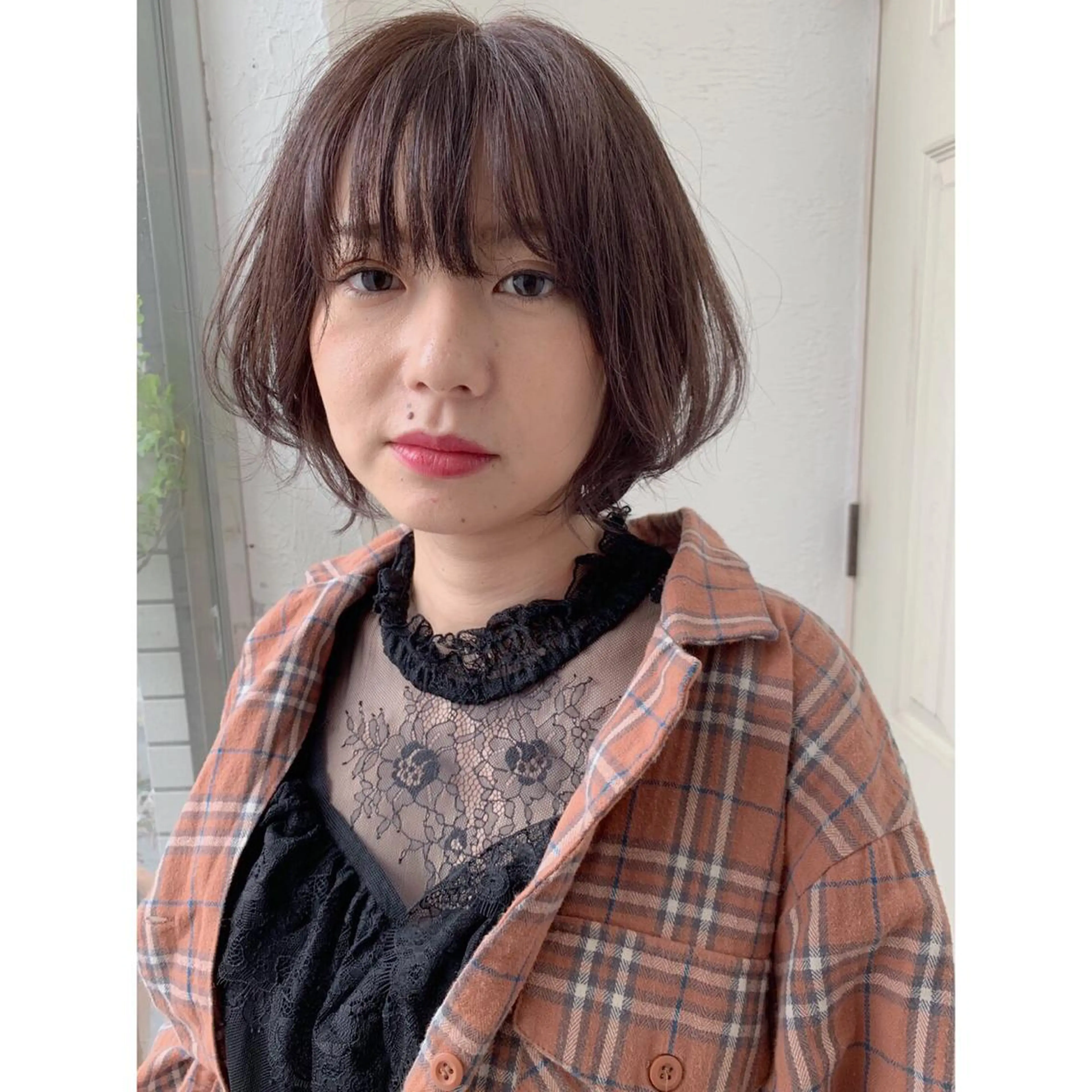 ショート カラー バイオレットカラー カット ヘアカラー fio マナミのヘアスタイル