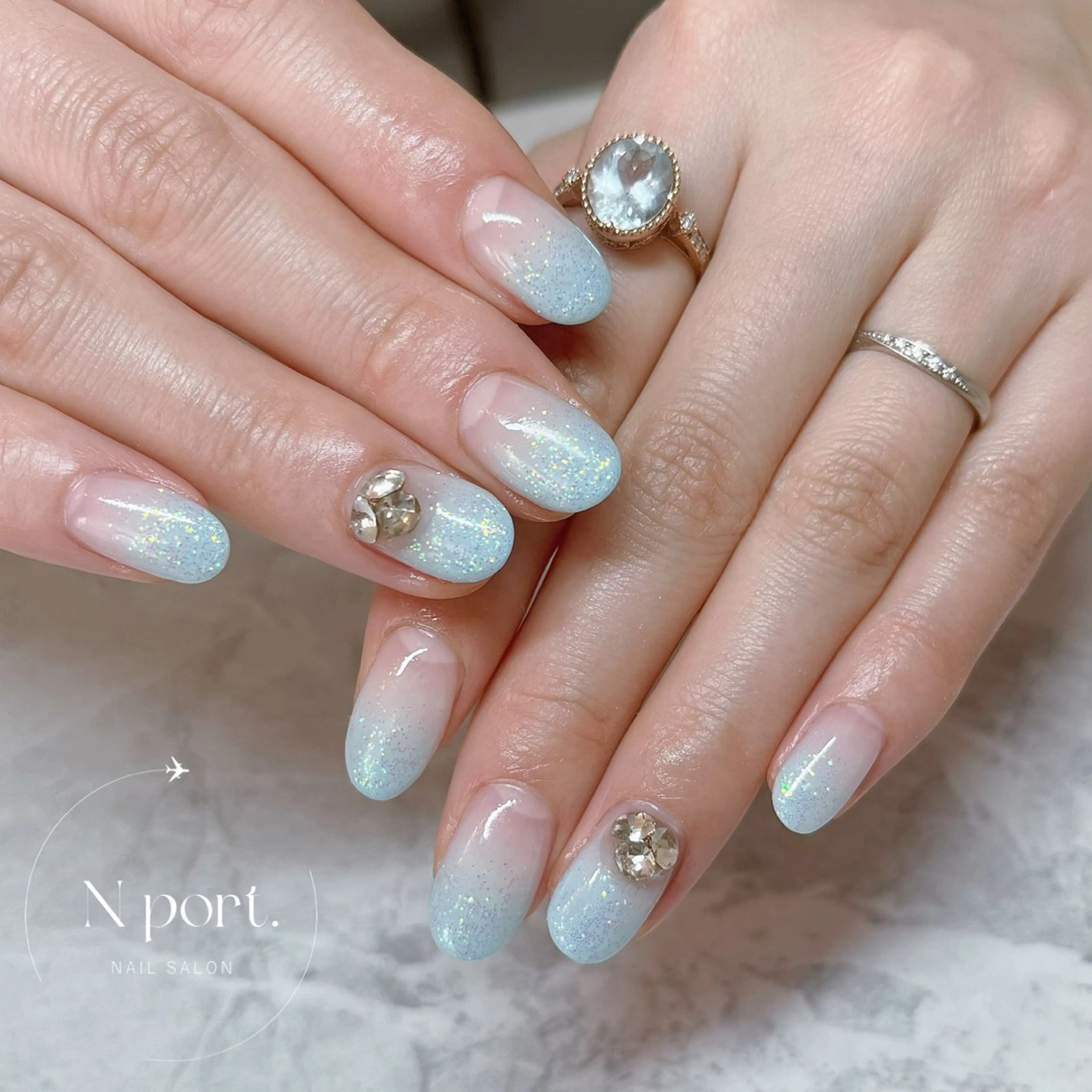ネイル ラメ(グリッター) ハンドネイル N port所属・井上 友美のマツエク・マツパデザイン