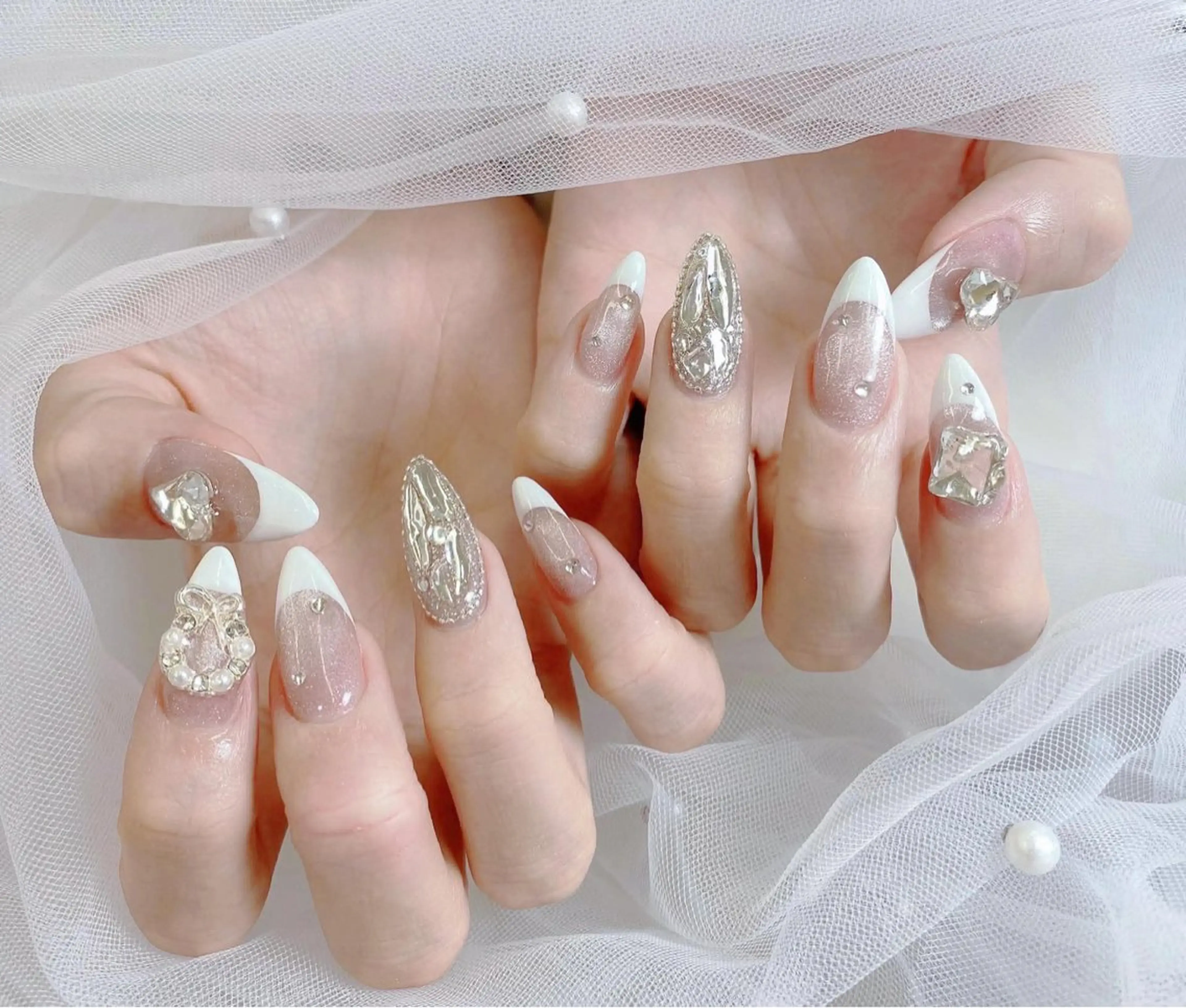 ネイル アートネイル 成人式 ジェルネイル ニュアンスネイル 夏ネイル ハンドネイル Ni Niのネイルデザイン