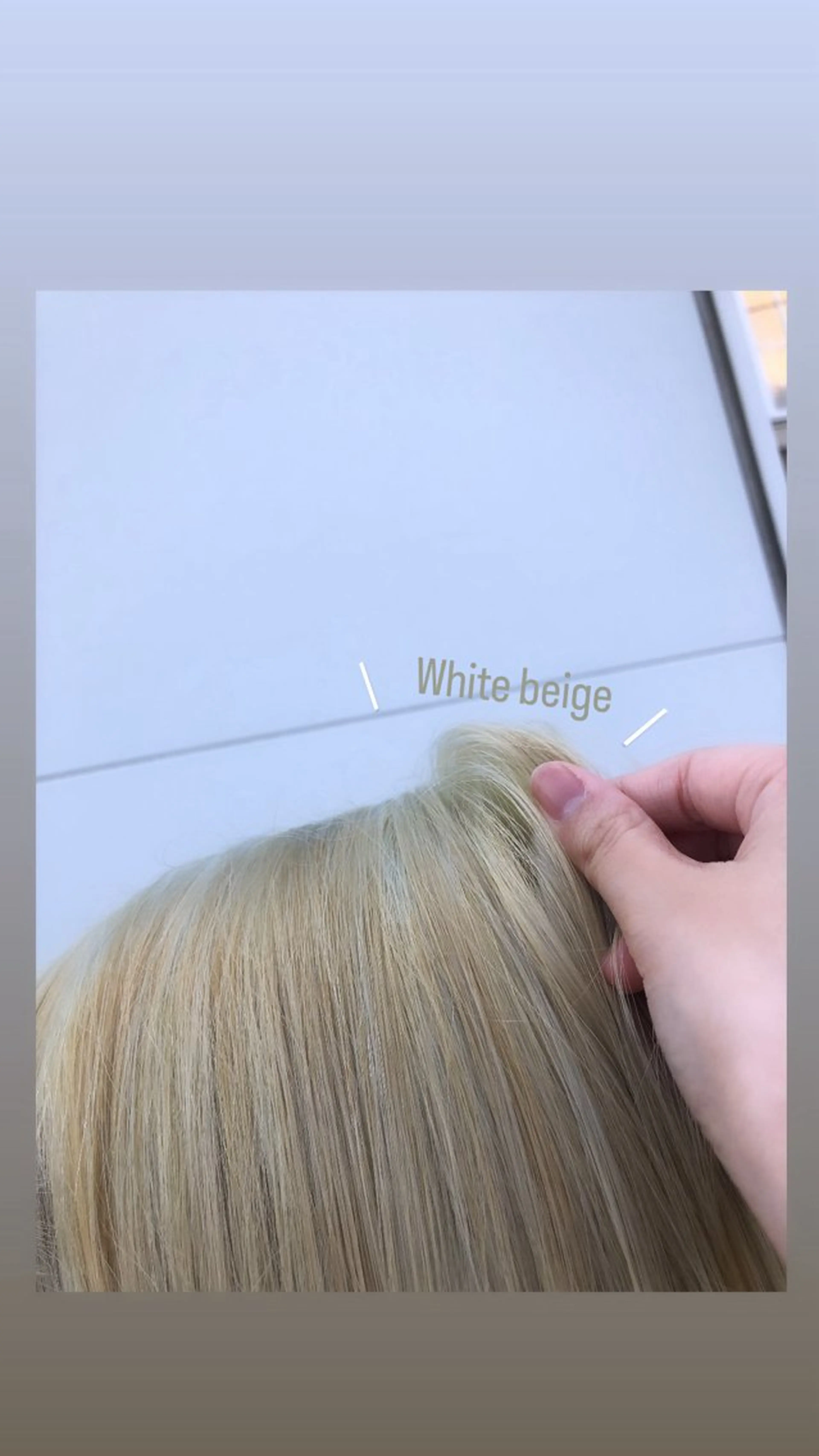 カラー ベージュカラー ホワイトベージュ 【coco.】hair所属・カジカワサキ/髪質 改善/クロスパーマのヘアスタイル