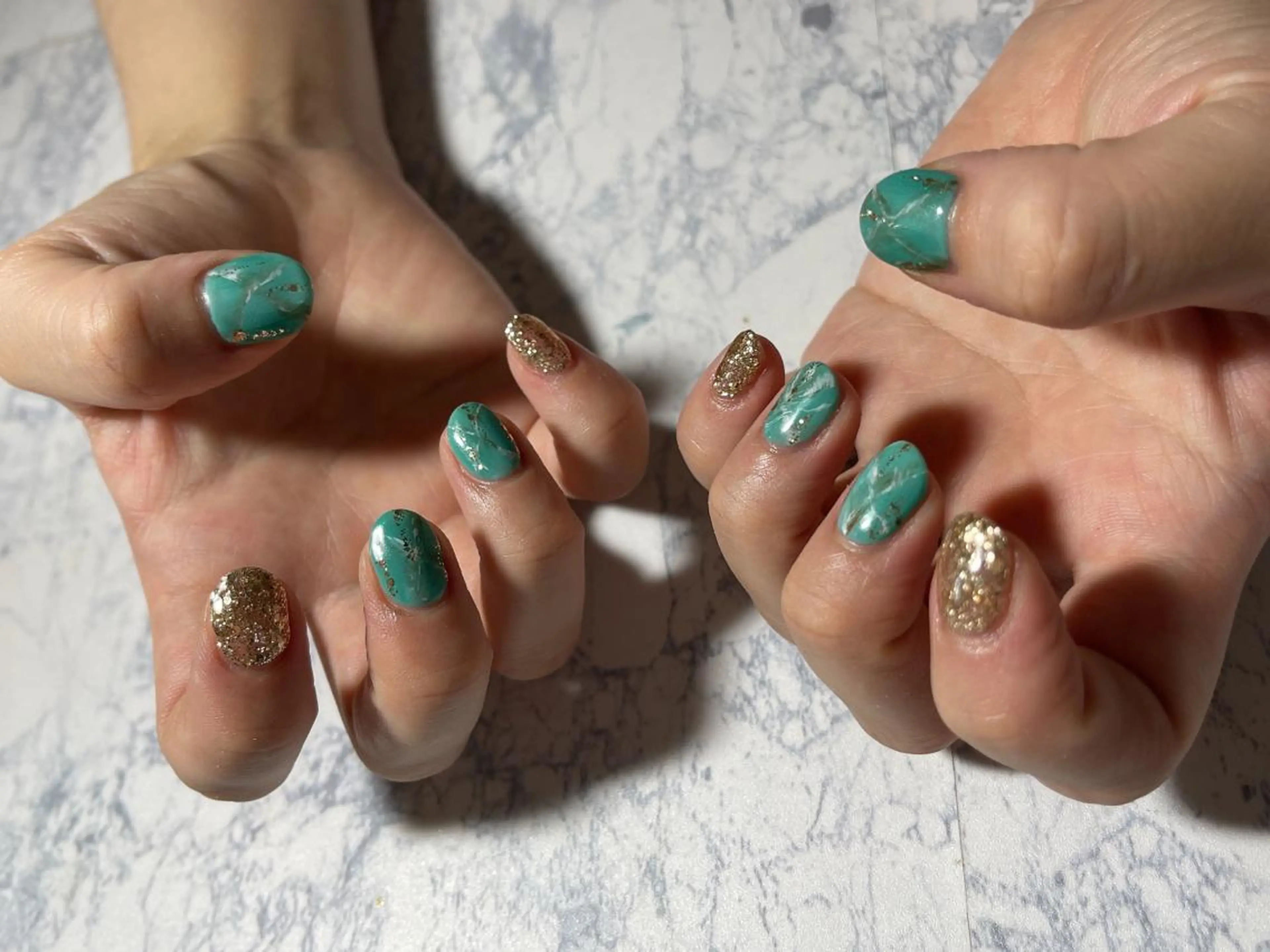 ネイル ラメ(グリッター) ハンドネイル ハンドケア private_salon_ami所属・private salonのネイルデザイン