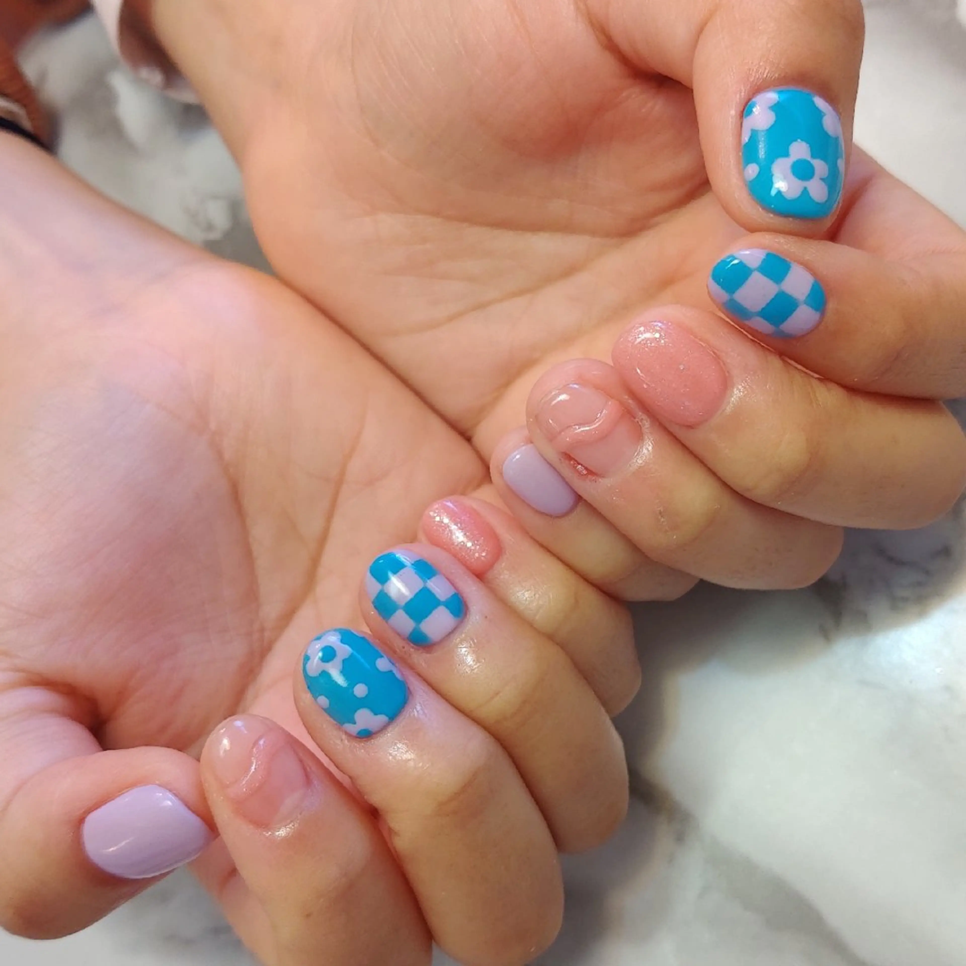 ネイル 春ネイル ジェヌインネイル 河内のネイルデザイン