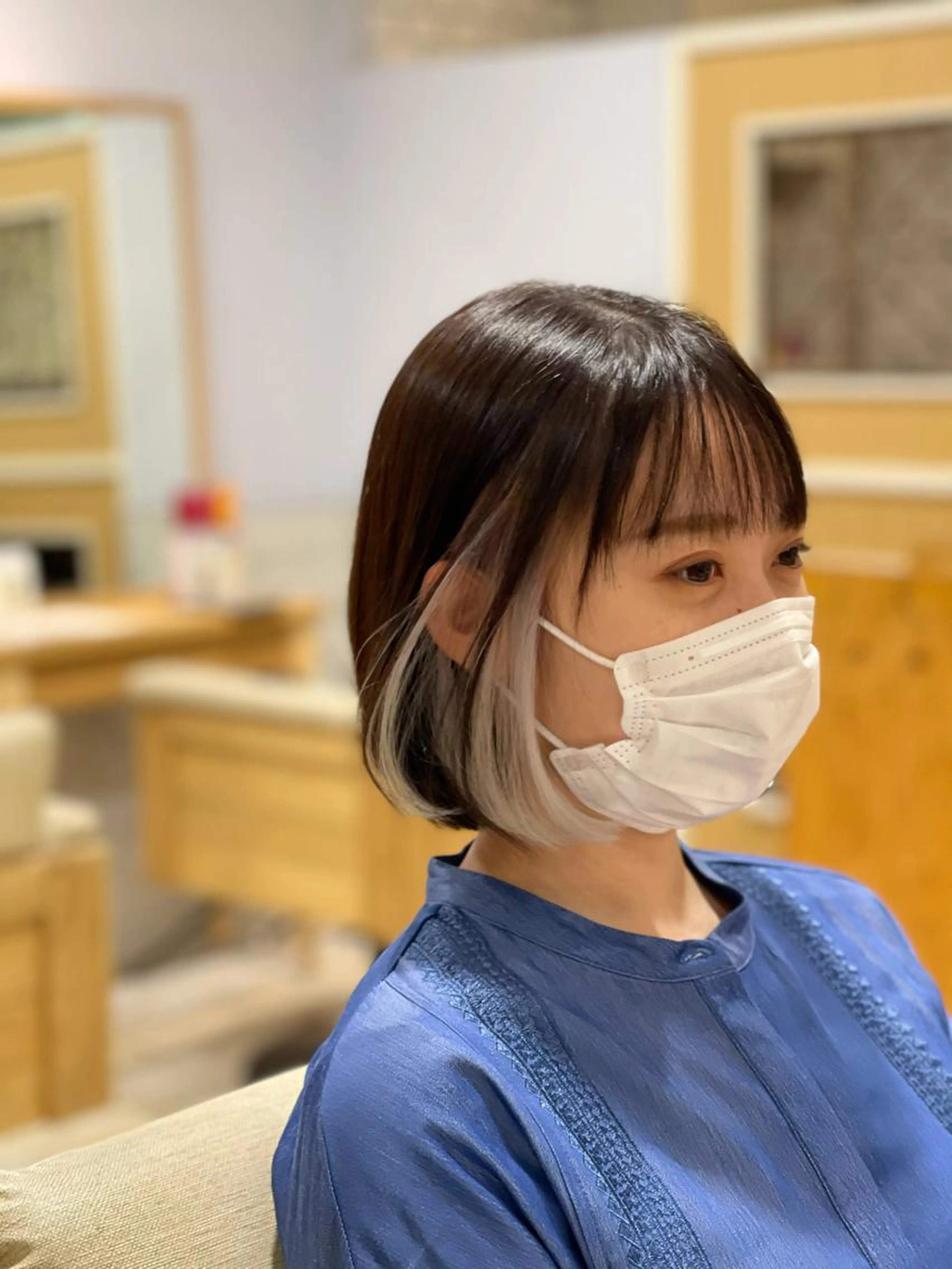 ✨1、2、3回目まで利用可能✨大人気インナーカラー・イヤリングカラー（ブリーチ+カラー）￥11550→￥9020の写真