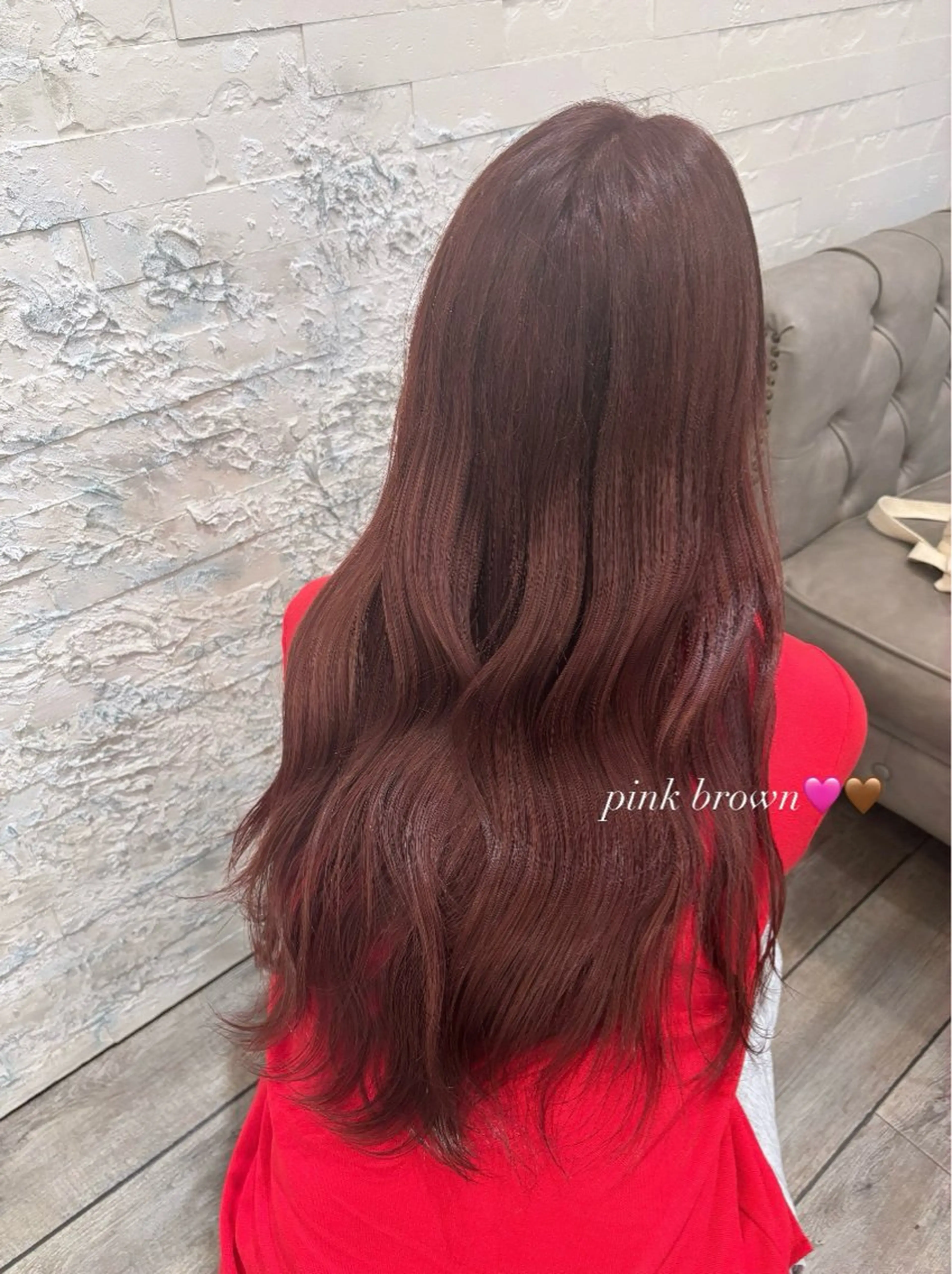 カラー ブラウンカラー ピンクカラー 💜透明感カラー💜 cocoro🎶のヘアスタイル