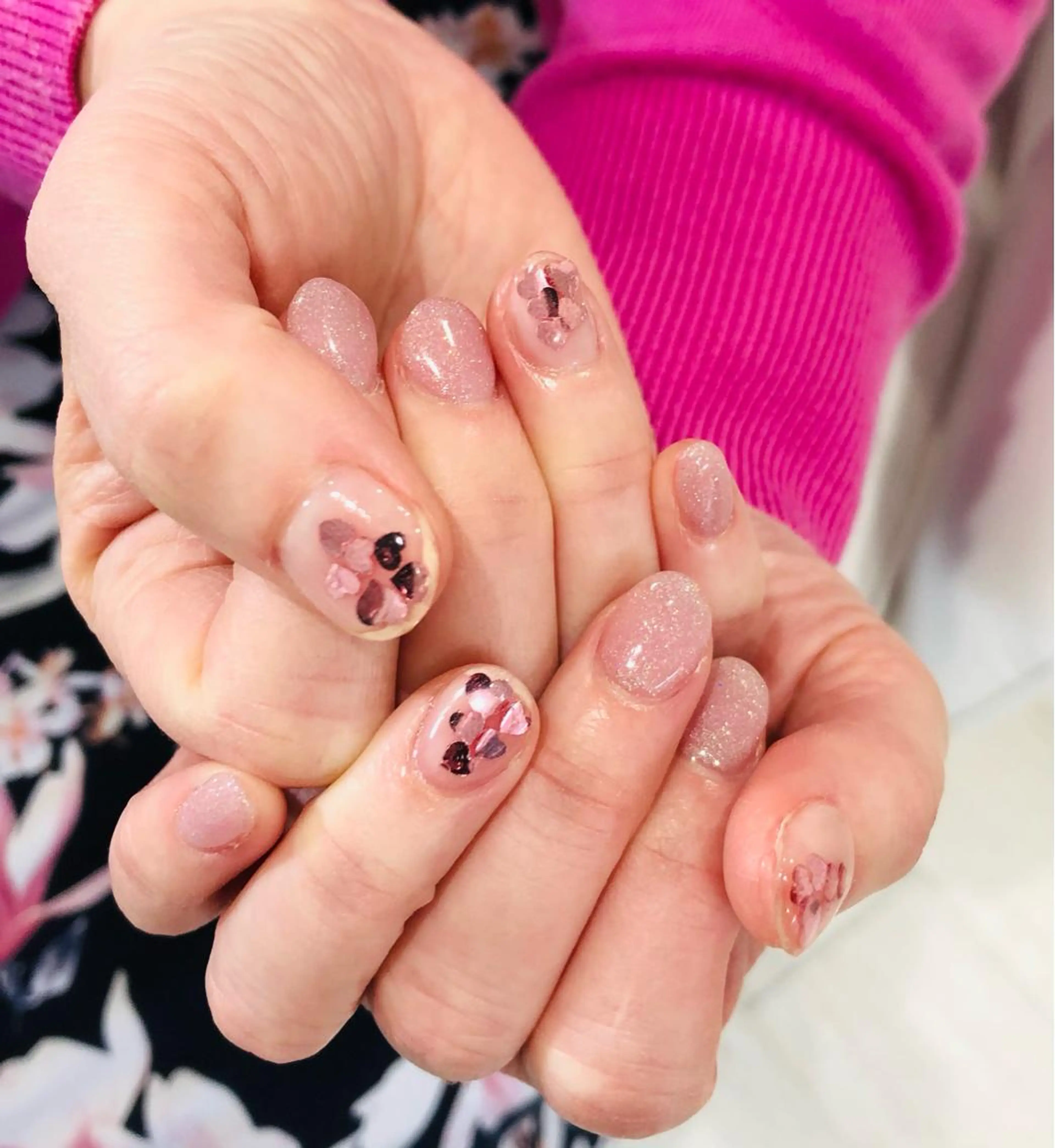 ネイル フラッシュネイル フレンチネイル ラメ(グリッター) ラメグラデーション マグネットネイル Ｈ3（エイチスリー）所属・H3 hitoのネイルデザイン