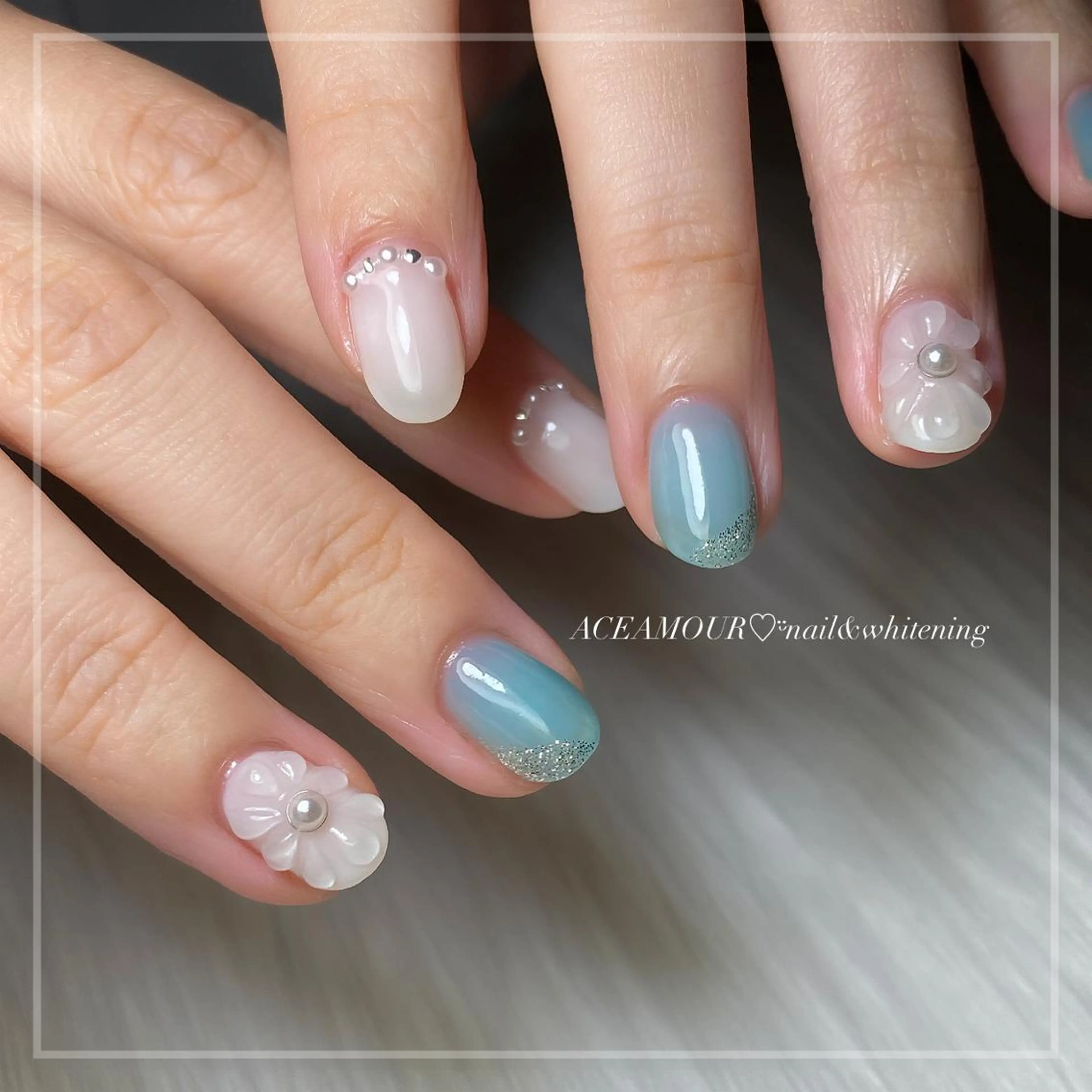 ネイル ネイル/耳つぼ /新ホワイトニングのネイルデザイン