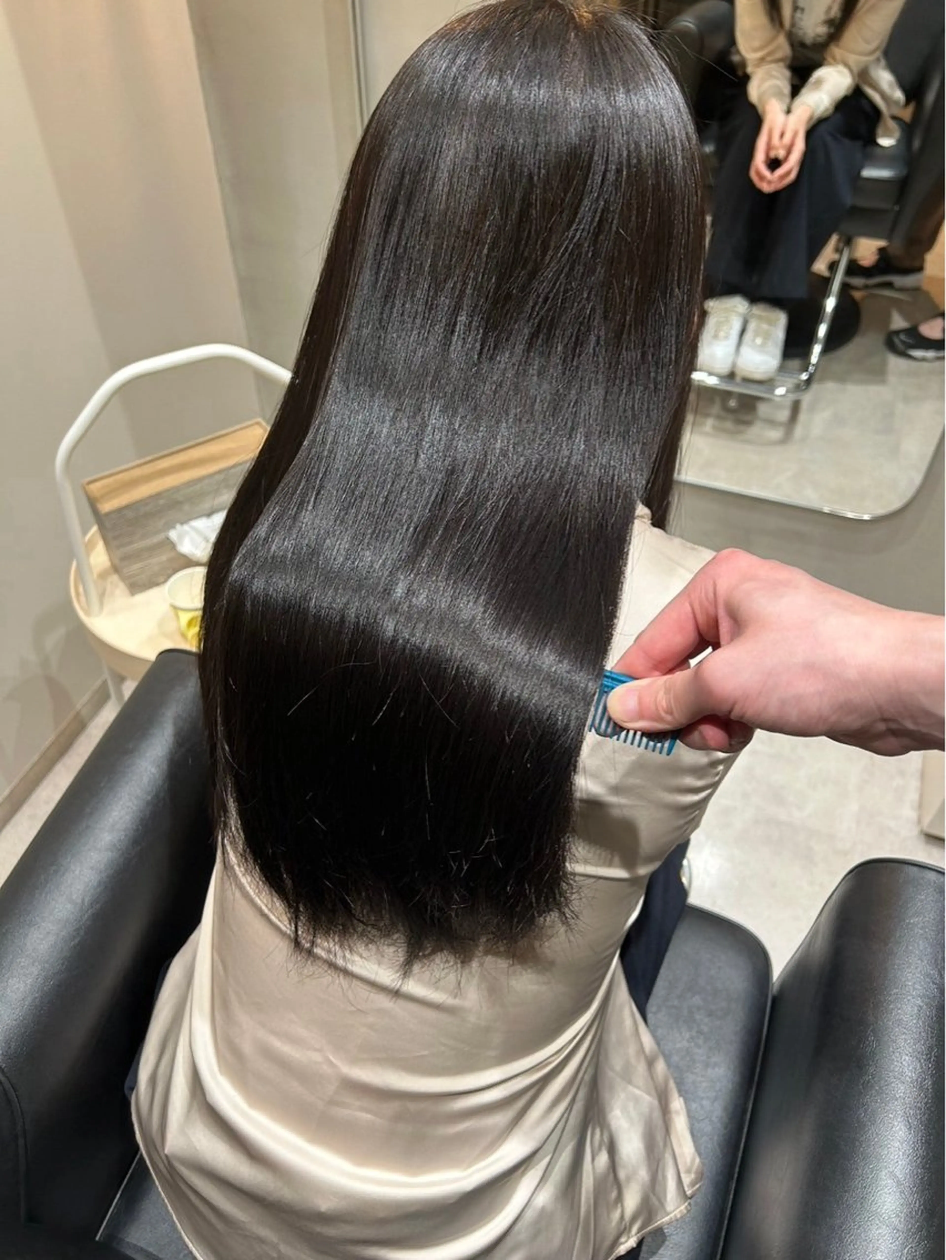 ロング カラー ヘアカラー 縮毛矯正 トリートメント 脱白髪染め❕白髪 ぼかし特化🌟ヨコタのヘアスタイル