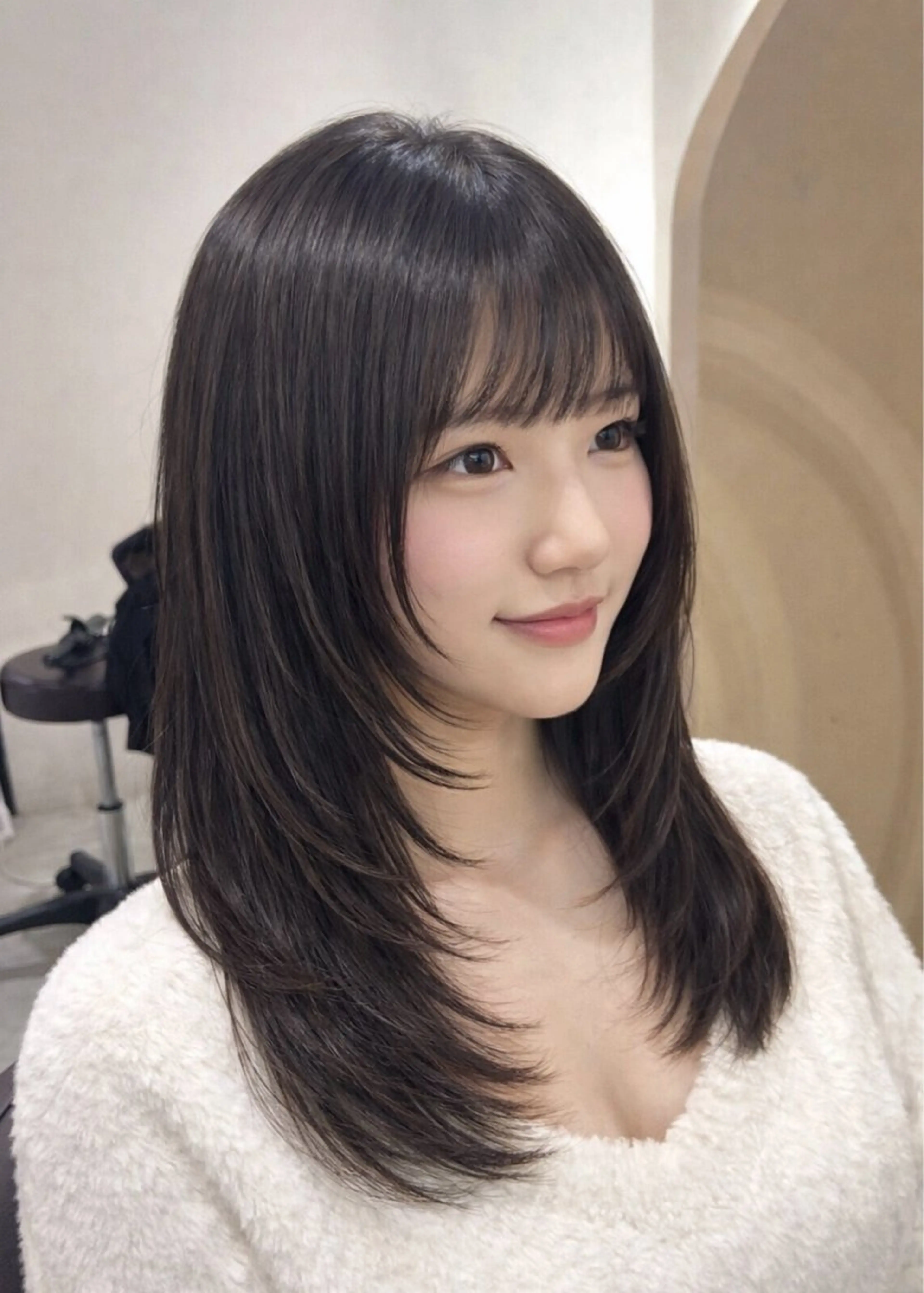 ミディアム 髪質改善SALON MIST＋所属・阪神尼崎駅徒歩2分 半個室サロン　小田稔のヘアスタイル