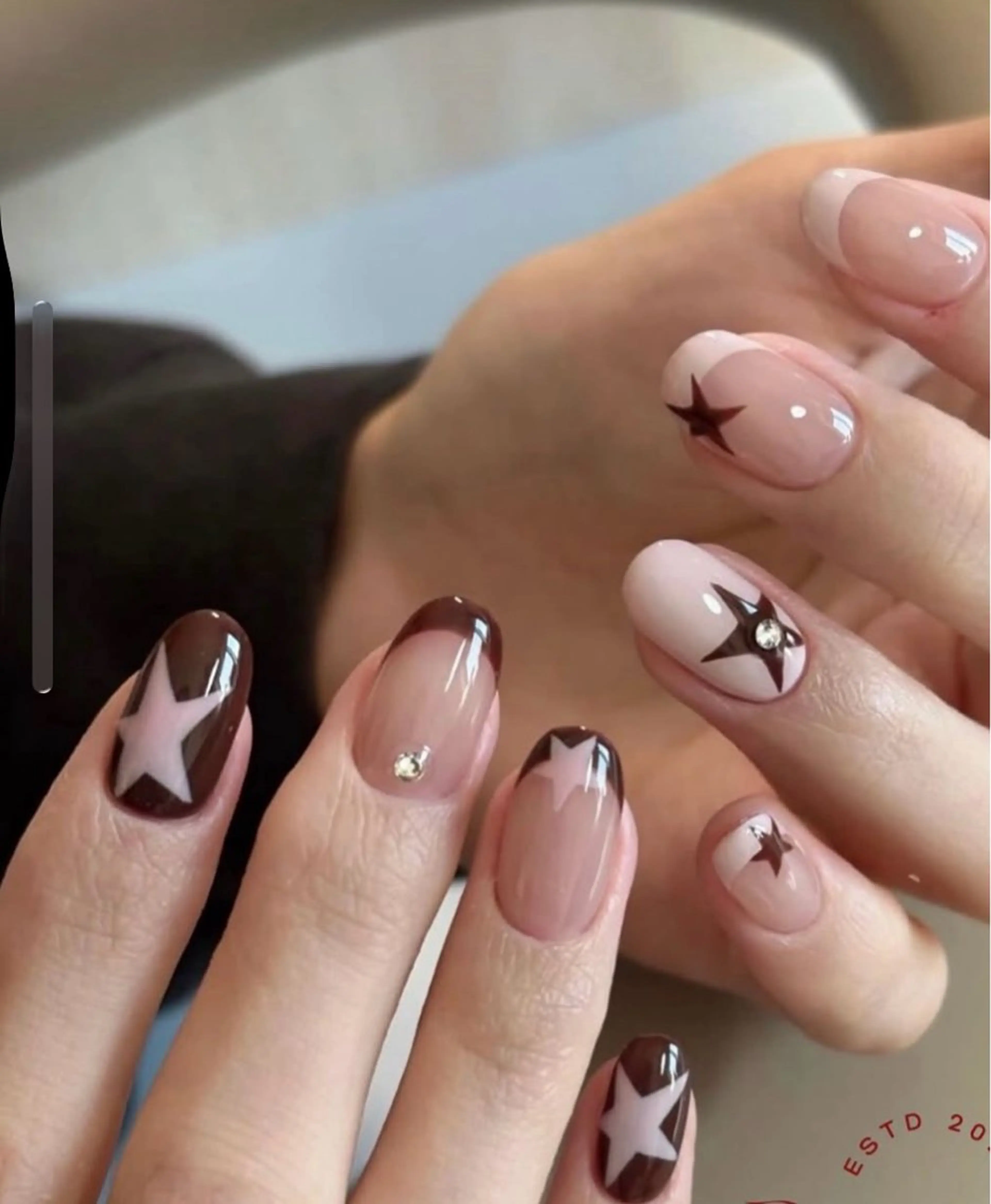 ネイル 韓国ネイル 持ち込み ニュアンスネイル ネイルチップ ハンドネイル ANA.CHUO 本川越店舗のネイルデザイン