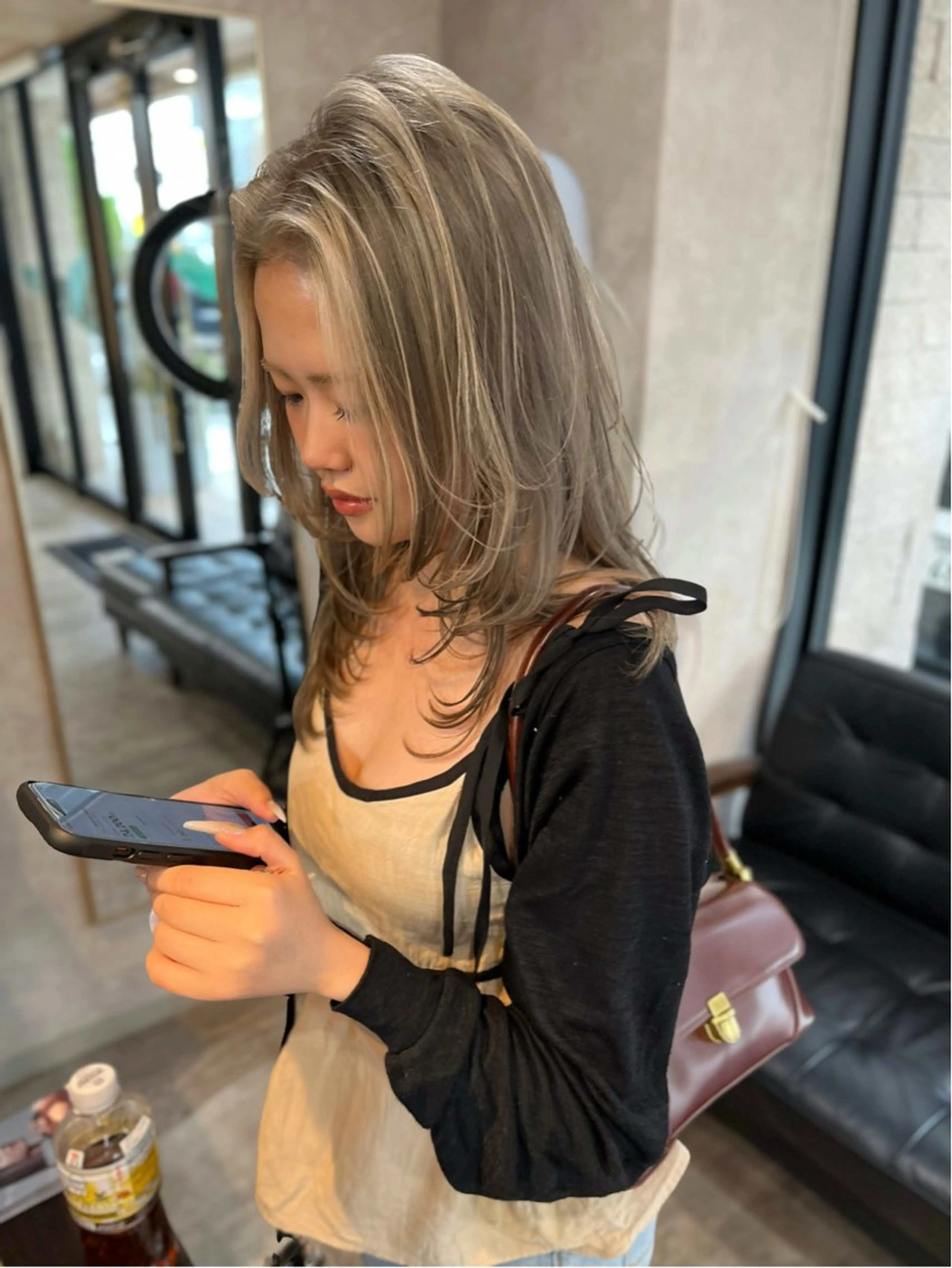 セミロング ヘアカラー トリートメント 🔖RIENS /renaのヘアスタイル