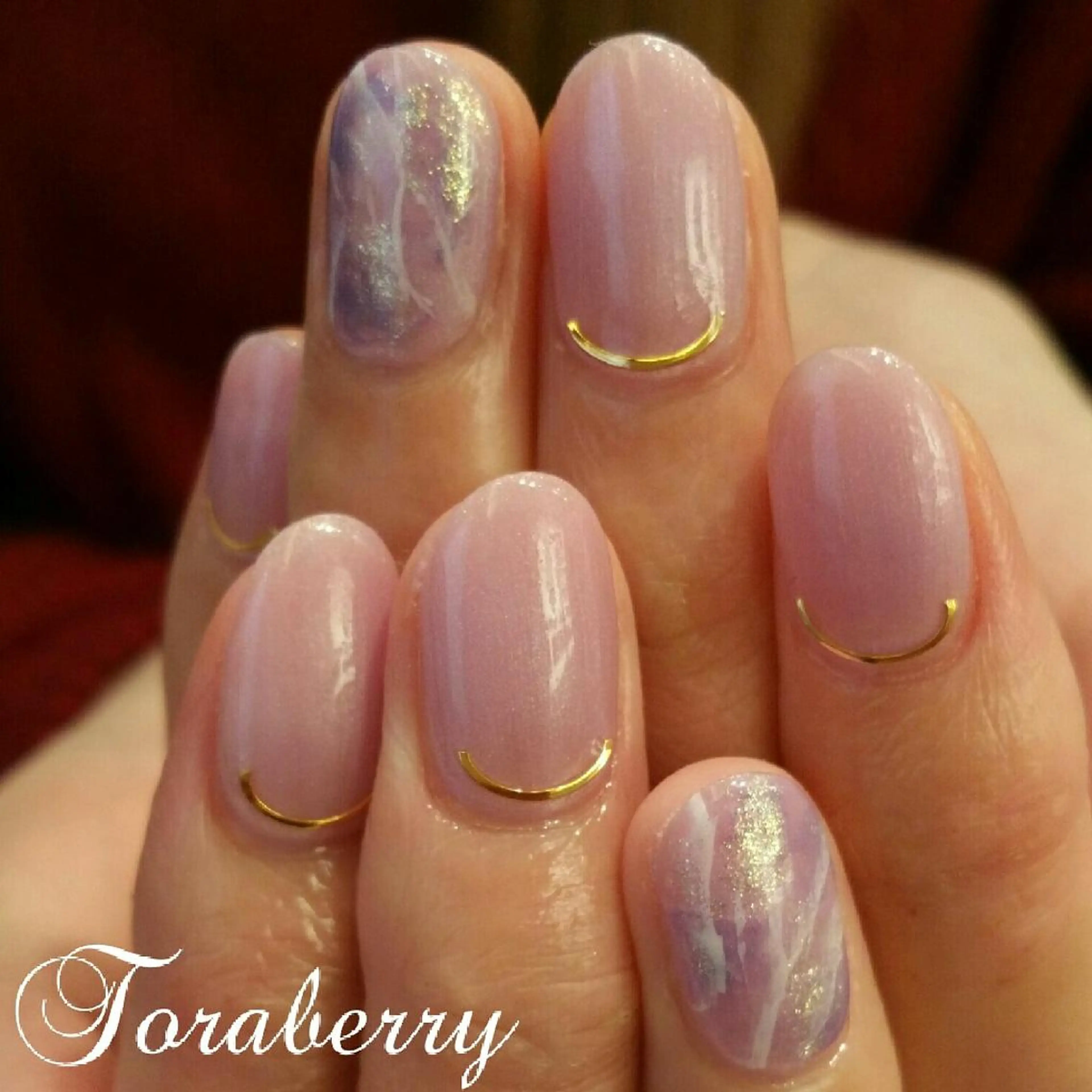 ネイル 大理石ネイル(マーブル) ネイリスト なつみのネイルデザイン