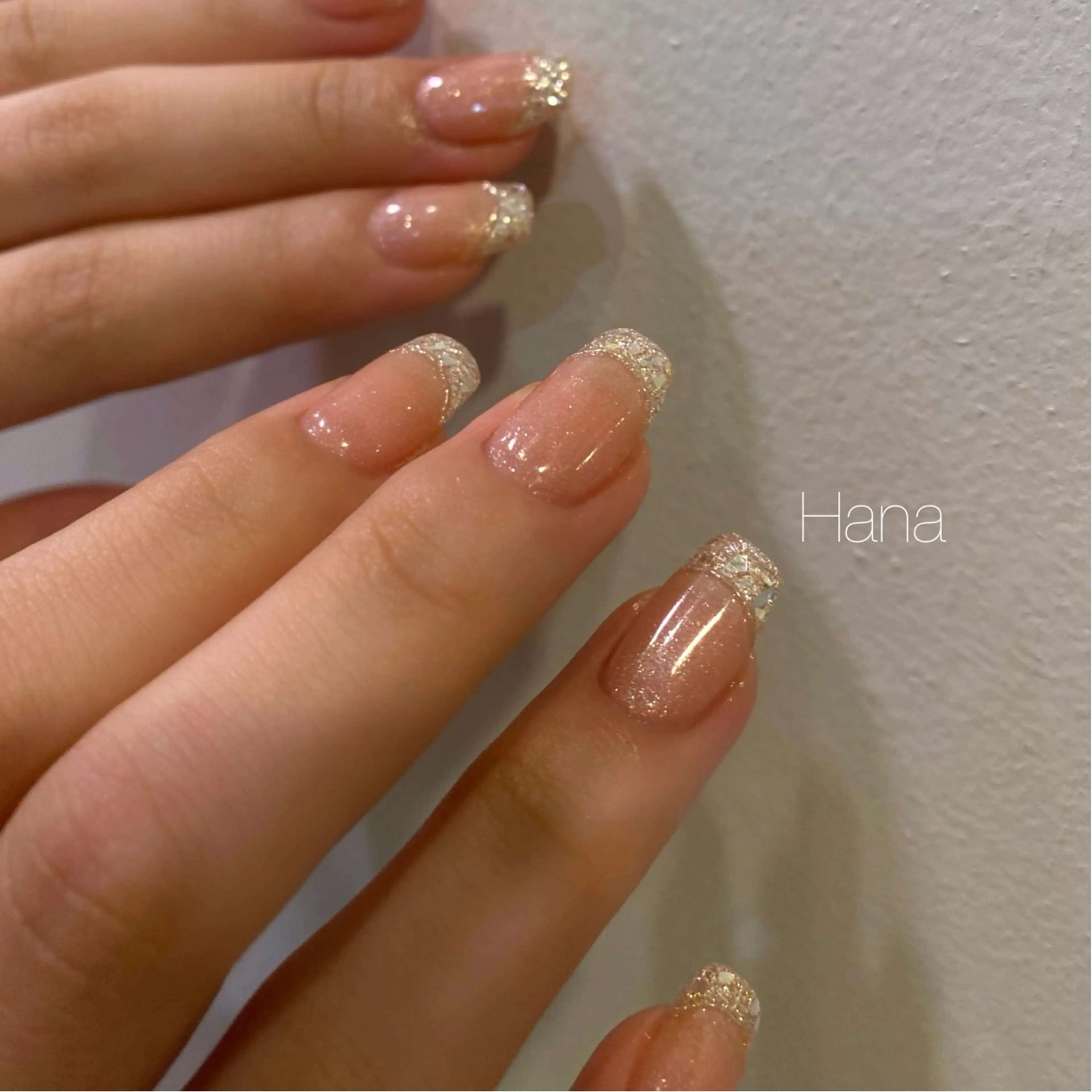ネイル フレンチネイル ガラスフレンチ NOEM nail salon所属・HANA /NOEM nailsalonのネイルデザイン