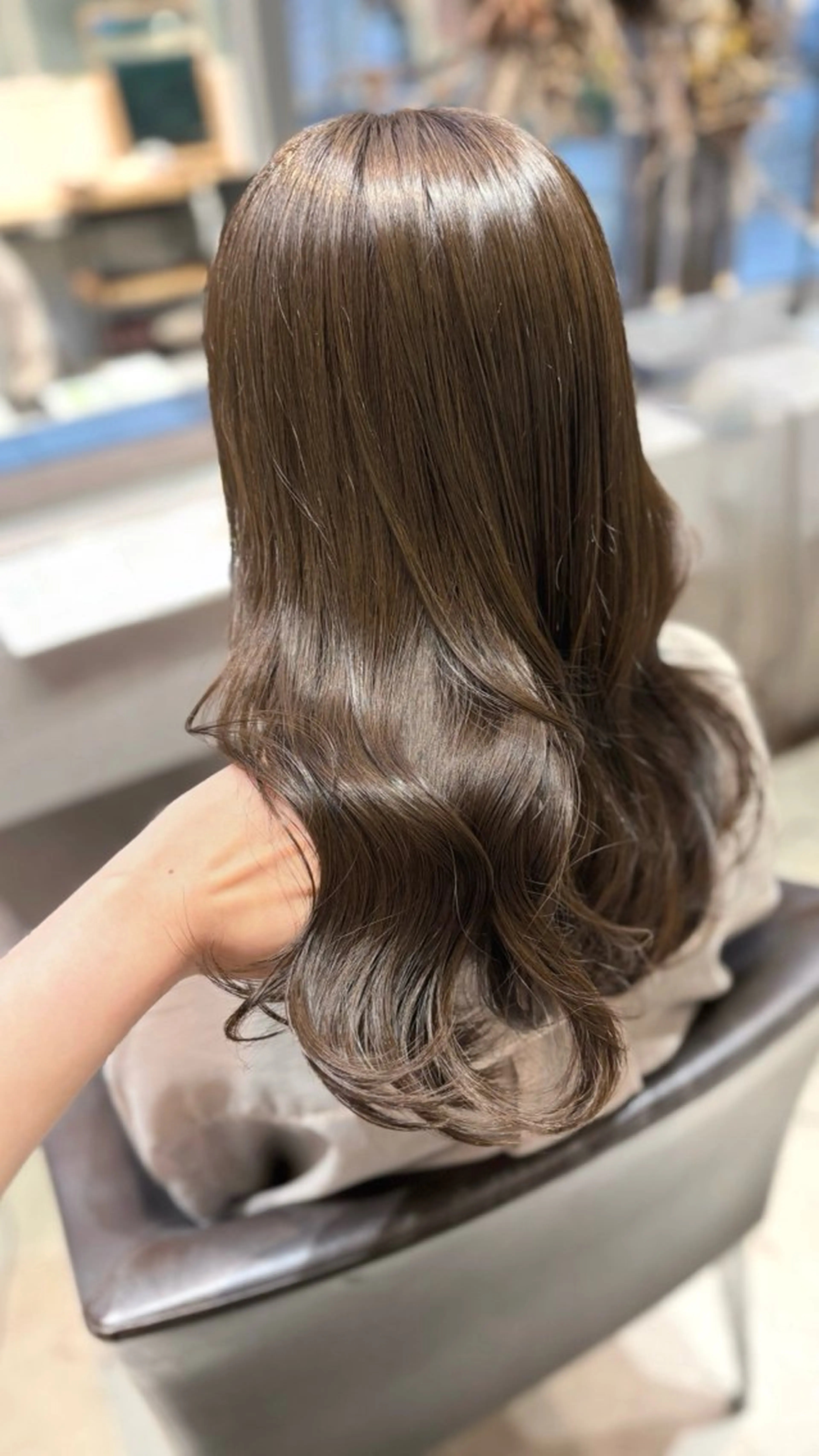 セミロング カット ヘアカラー 透明感カラー♡ Mahoのヘアスタイル