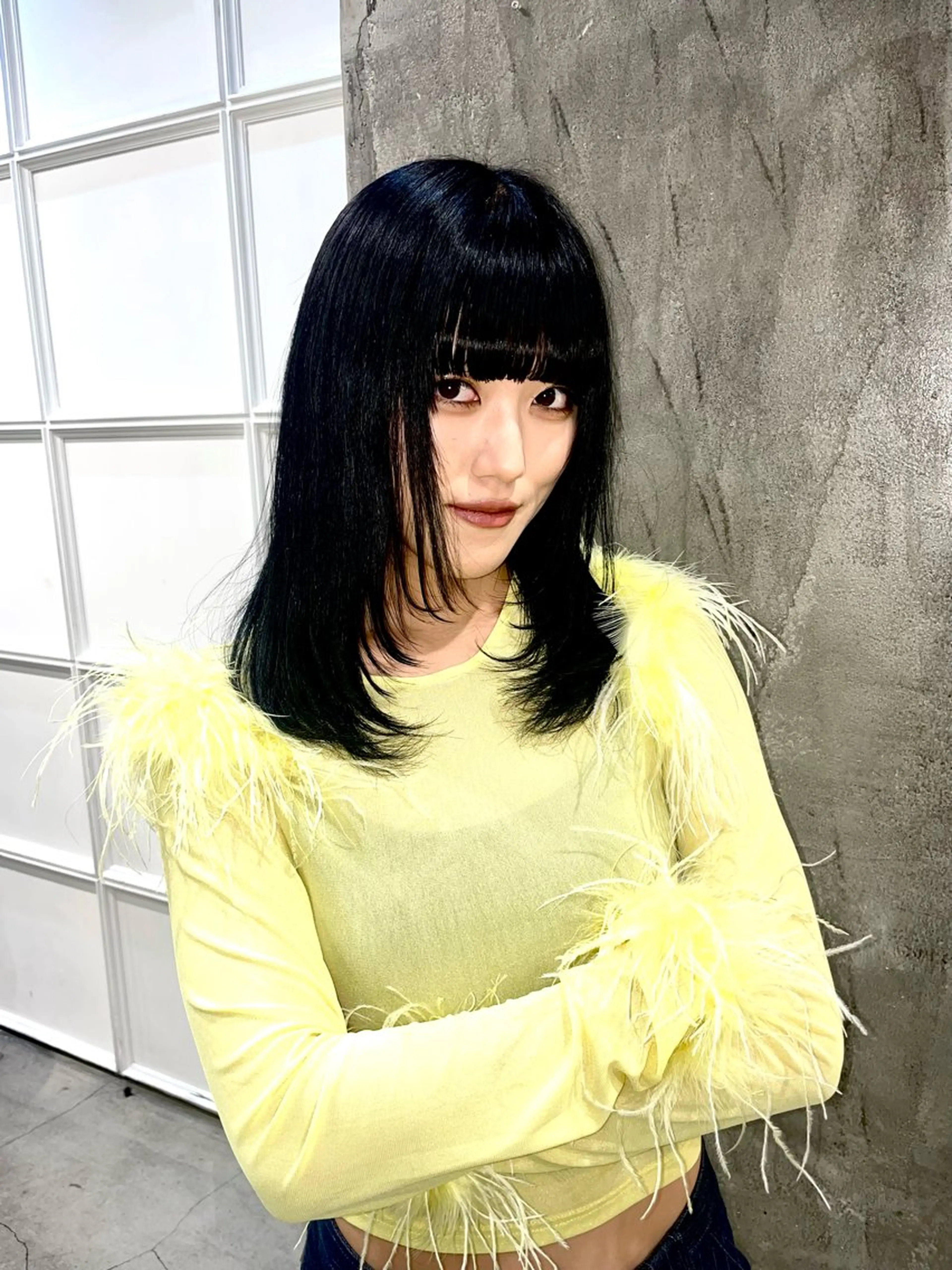 ミディアム カラー カット デザインカラー⭐︎★ 🐆hyo🐆のヘアスタイル