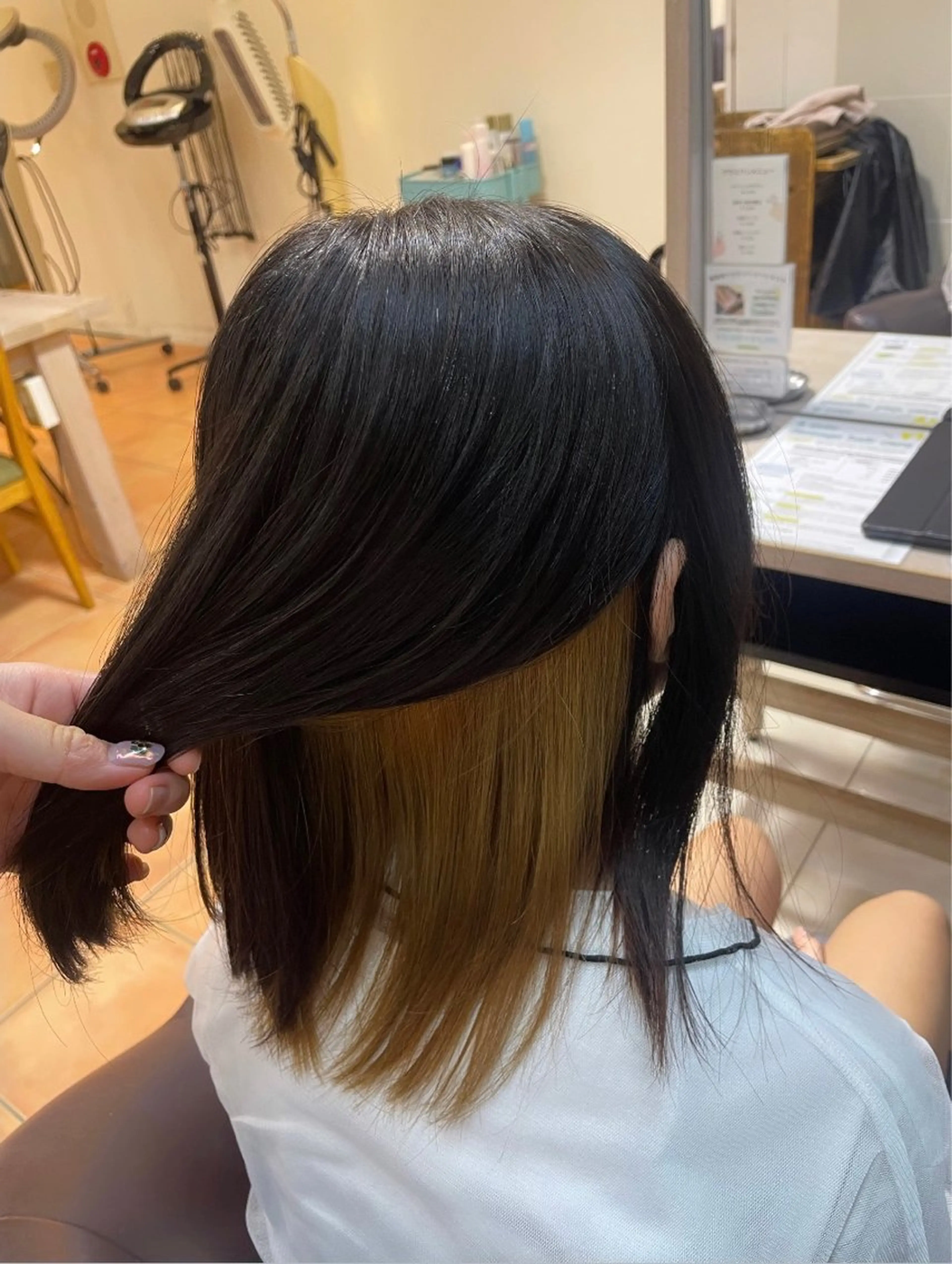 ミディアム カラー 新宿 /透明感カラー レイヤー/NANAのヘアスタイル