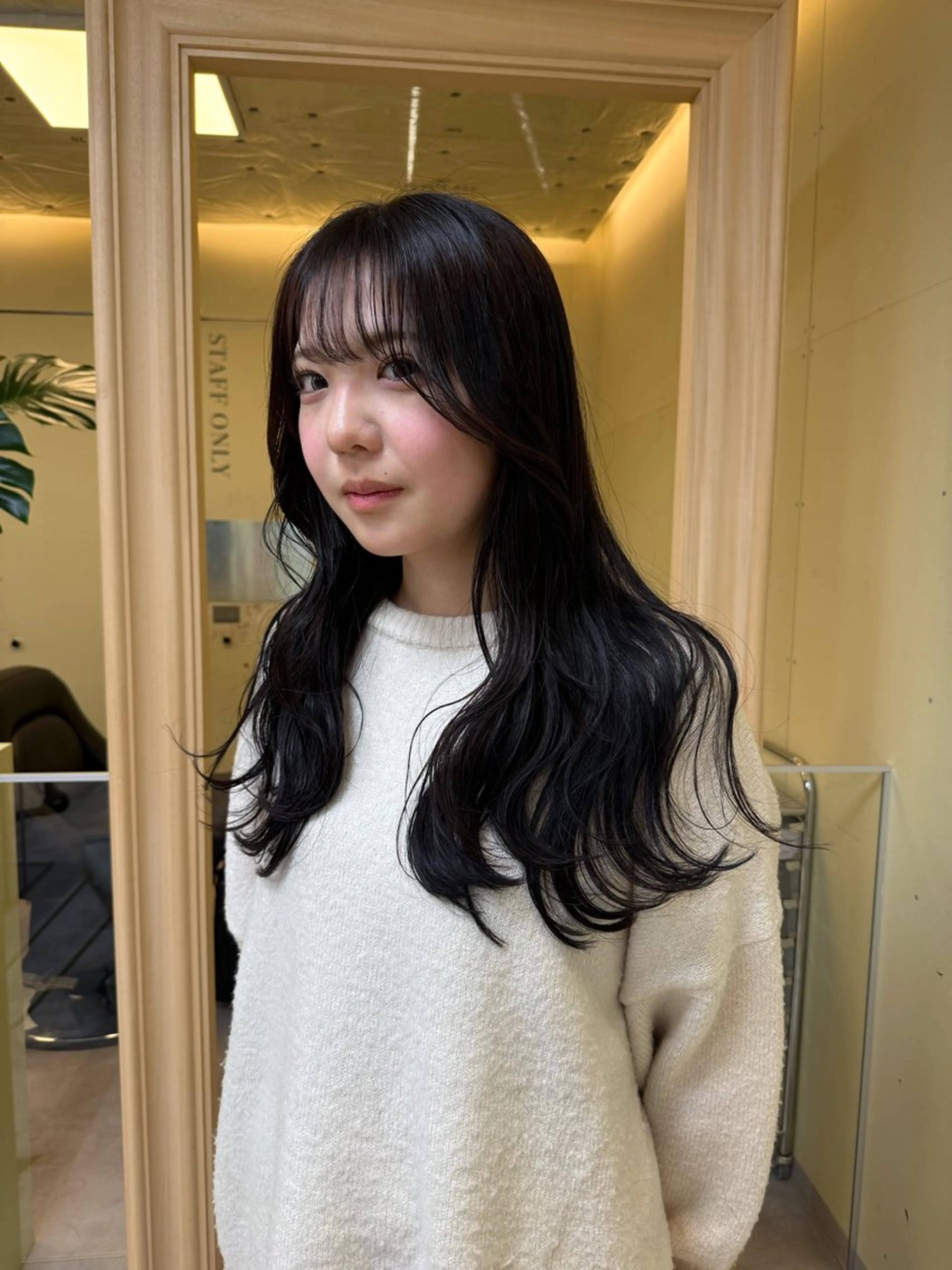 セミロング カラー カット ヘアカラー 伶風/ボブ/ ハッシュカットのヘアスタイル