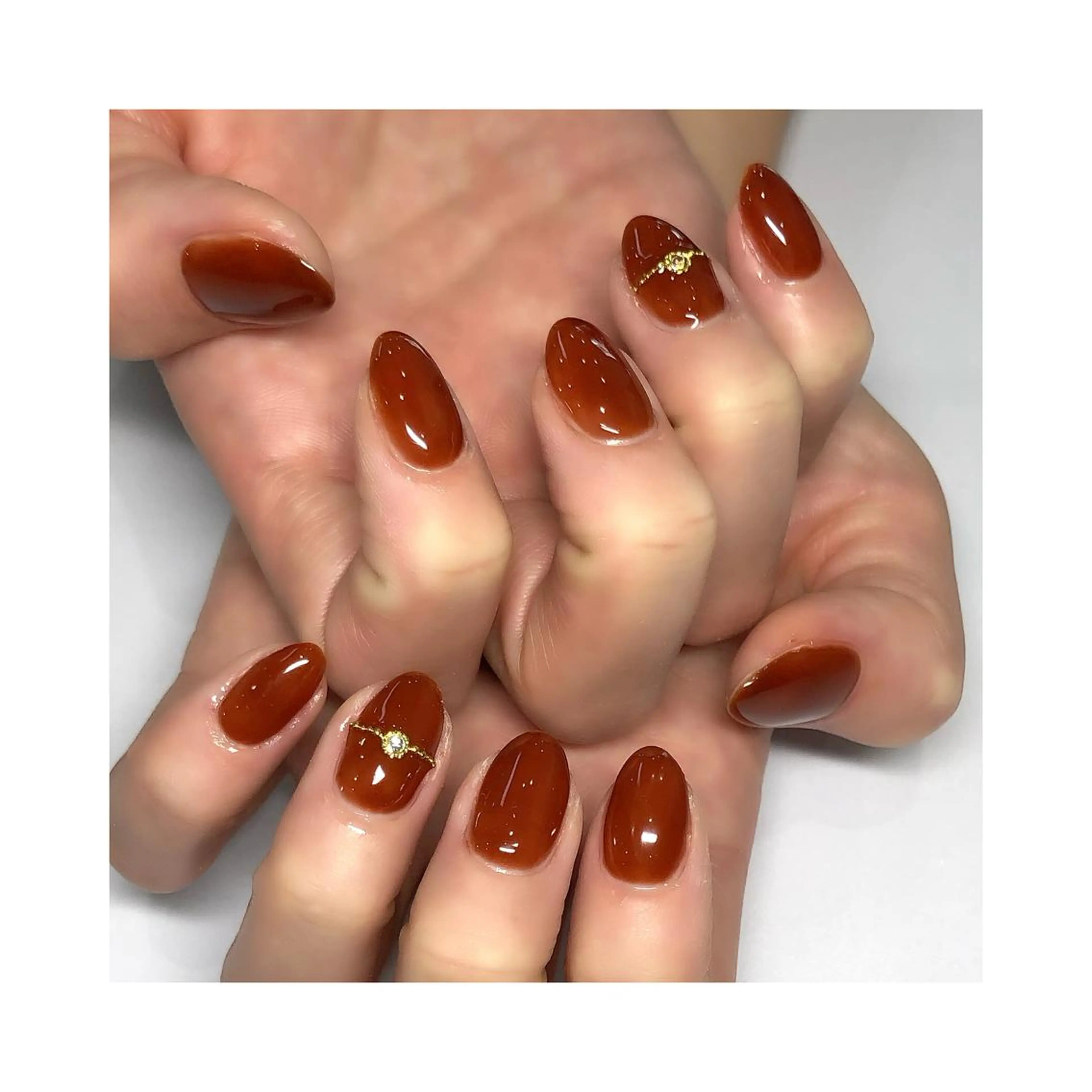 ネイル ワンカラーネイル ハンドネイル Siesta 🌹のマツエク・マツパデザイン