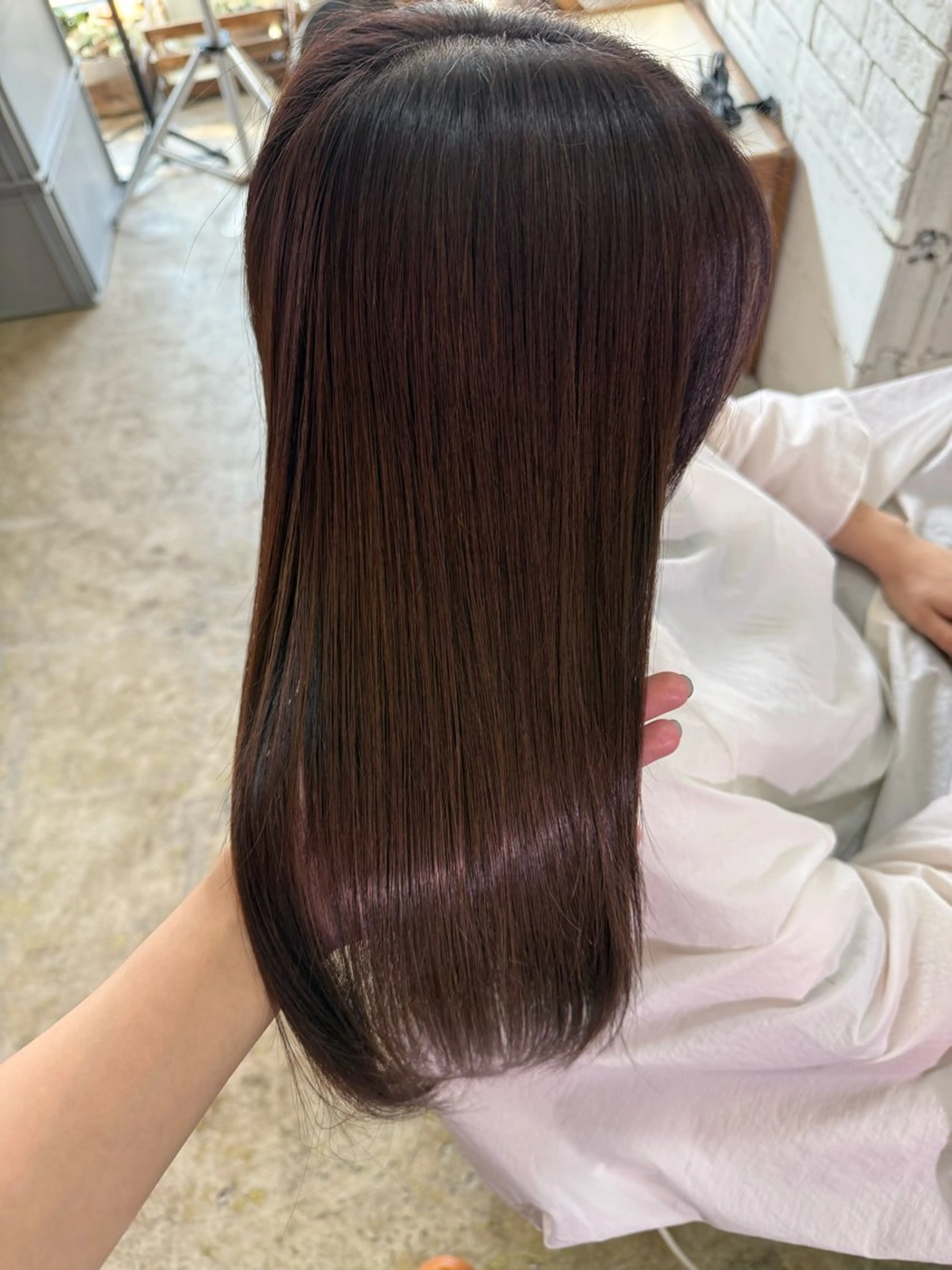 カラー ブラウンカラー 西脇 琉香のヘアスタイル