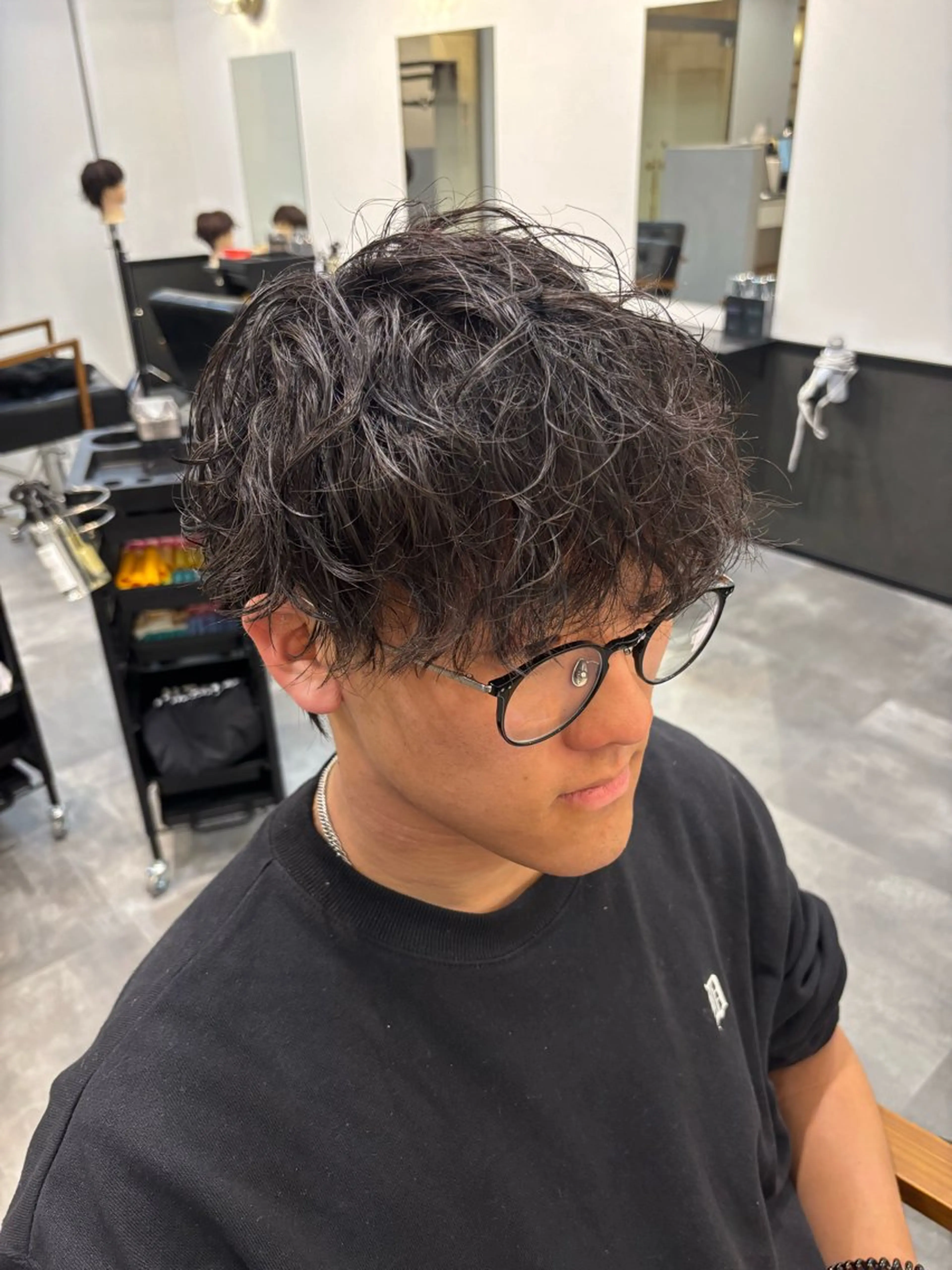 カット＋シャドウパーマの写真