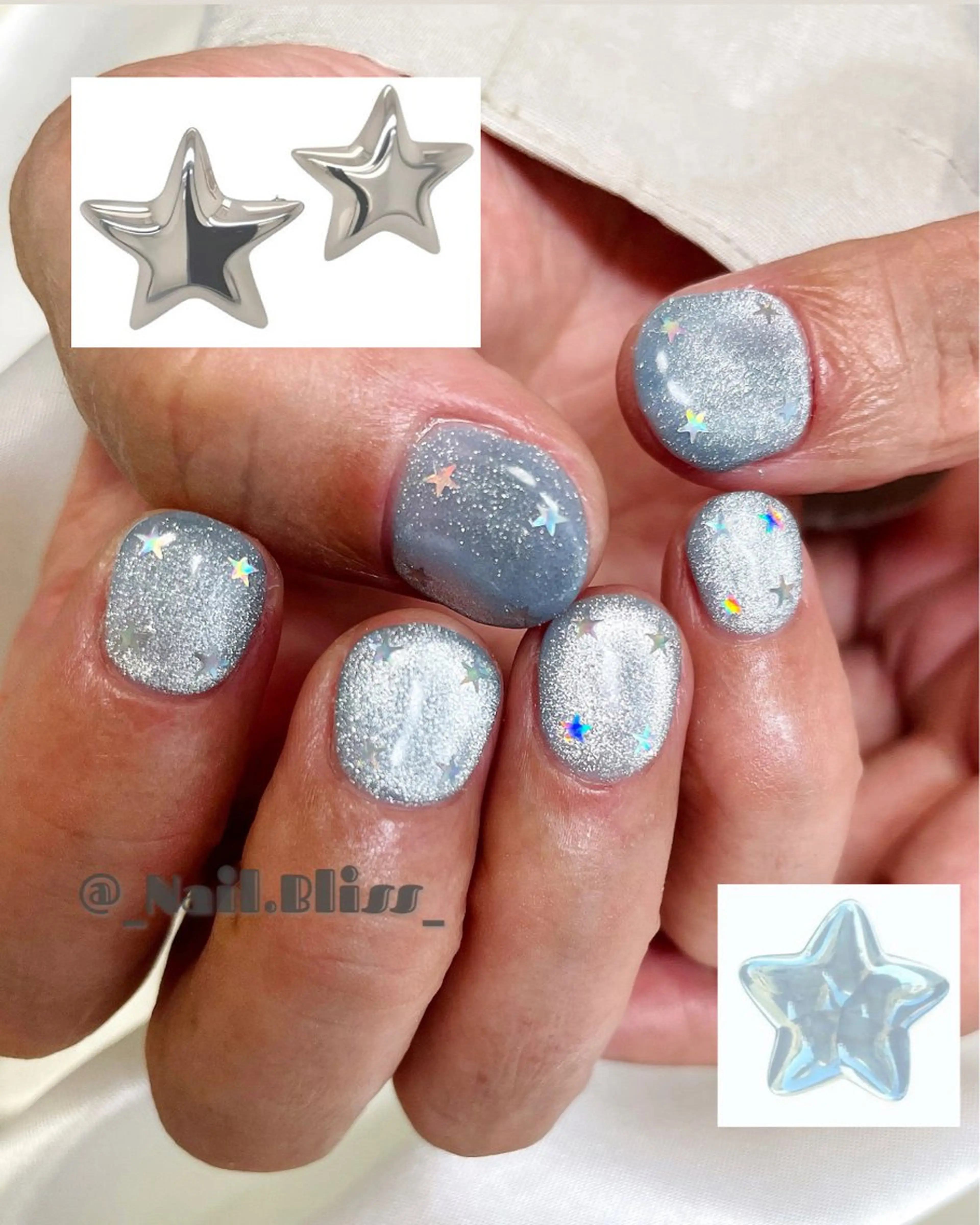 ネイル マグネットネイル ショートネイル ハンドネイル NAIL BLISSのネイルデザイン