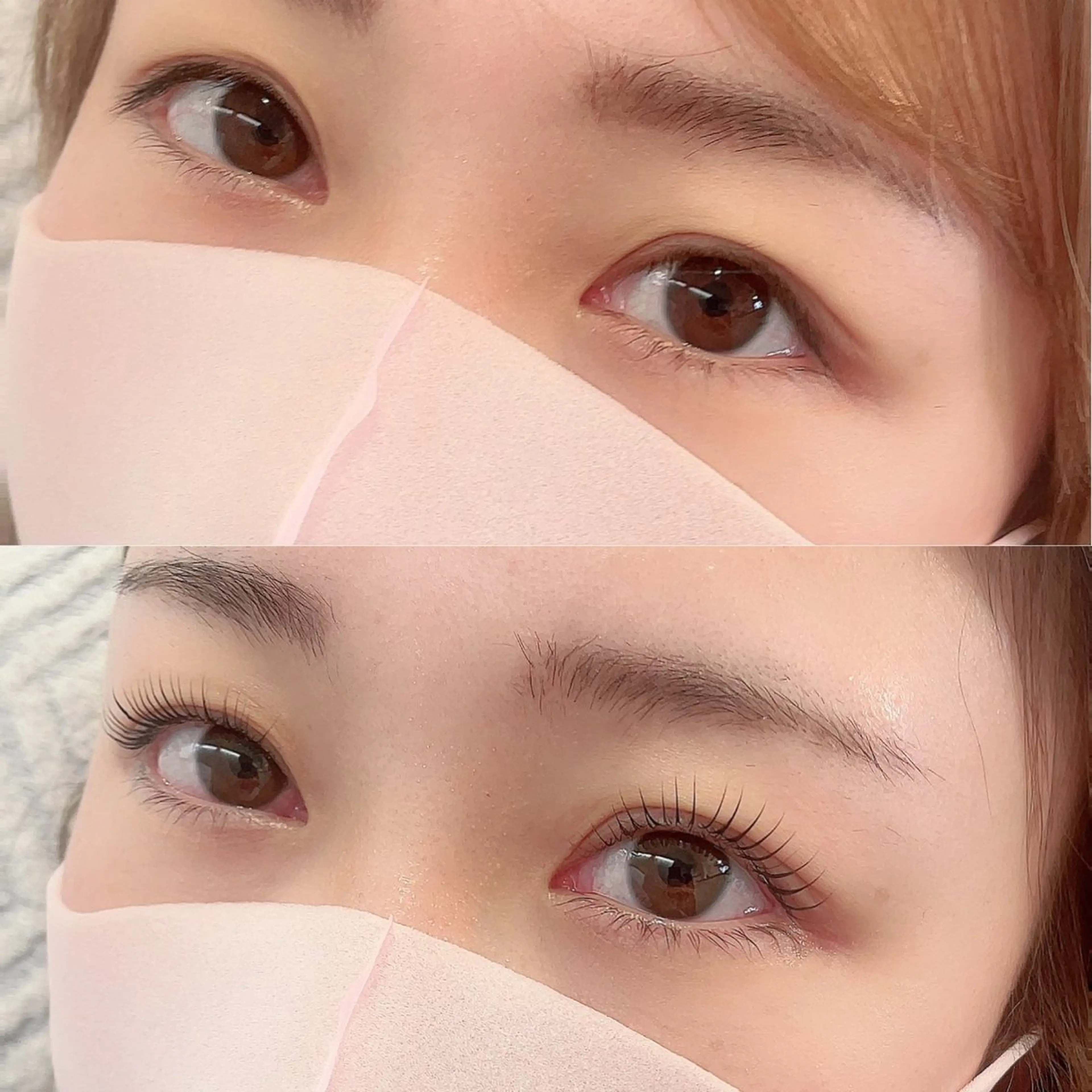 マツエク・マツパ 束感まつ毛 韓国風マツエク パリジェンヌラッシュリフト まつげパーマ 一重×まつ毛パーマ tomoka/マツパ アイブロウモデル🫧のマツエク・マツパデザイン