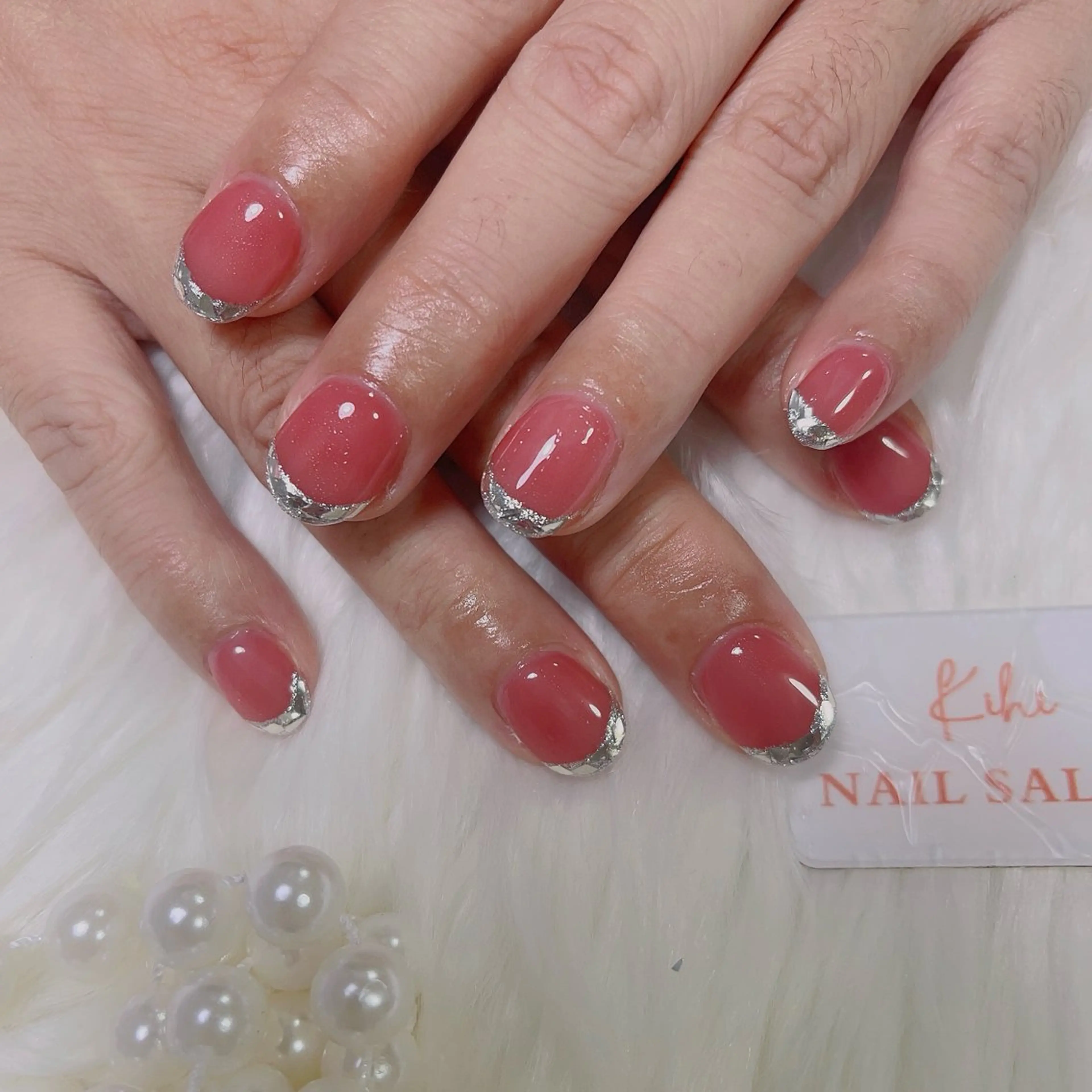 ネイル フレンチネイル 村中 ハナのネイルデザイン