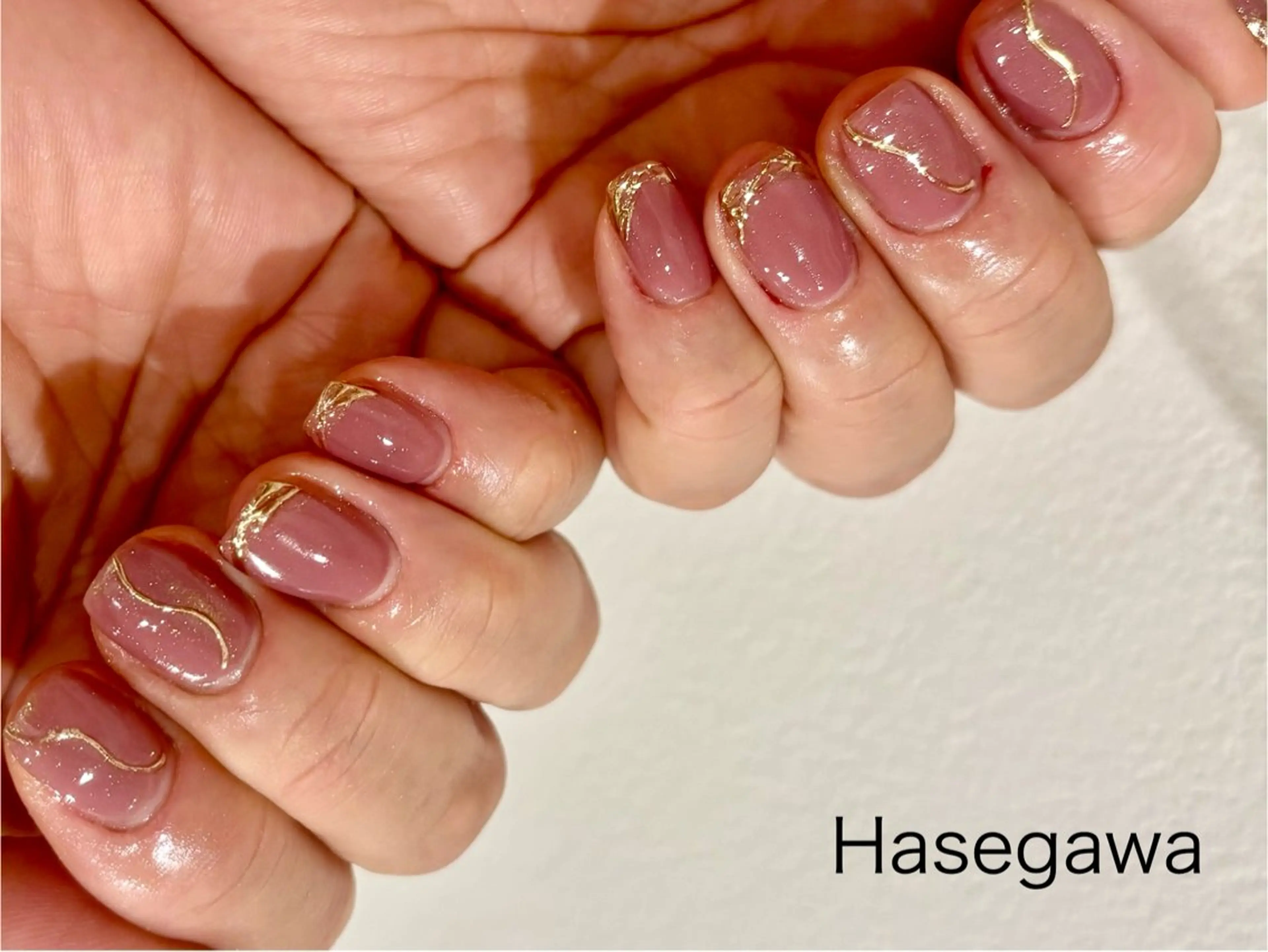 ネイル アートネイル ミラーネイル ハンドネイル DROP所属・DROP 長谷川のネイルデザイン